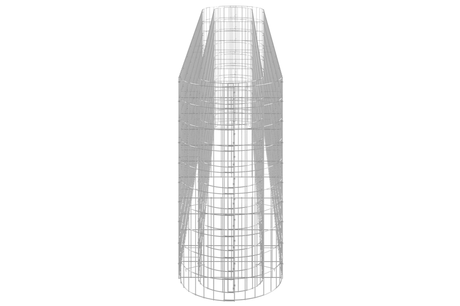 vidaXL 152035 Gabion Raised Bed Galvanised Iron 330x50x100cm-4