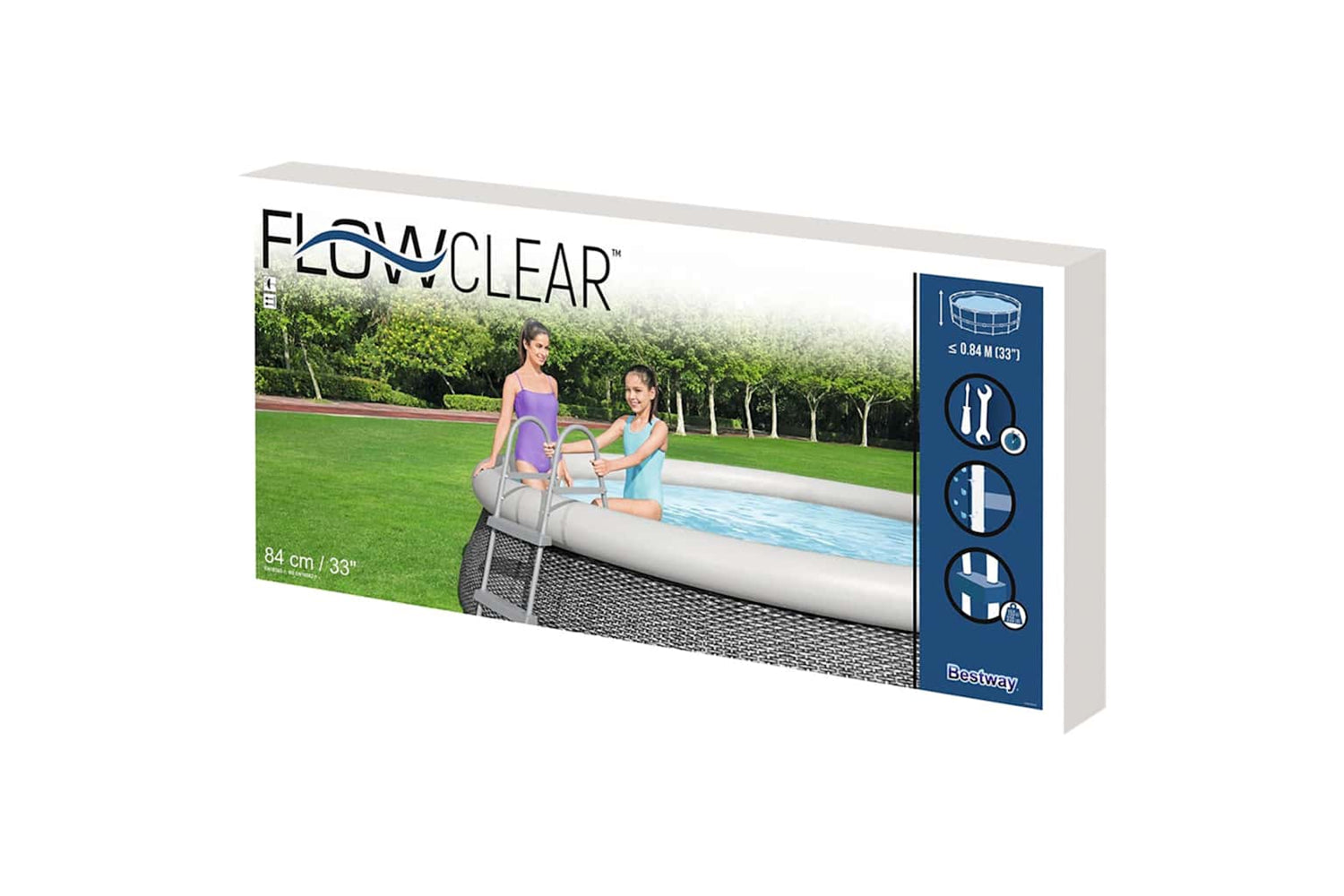 Bestway 93326 2-step Pool Ladder Flowclear 84 Cm-7