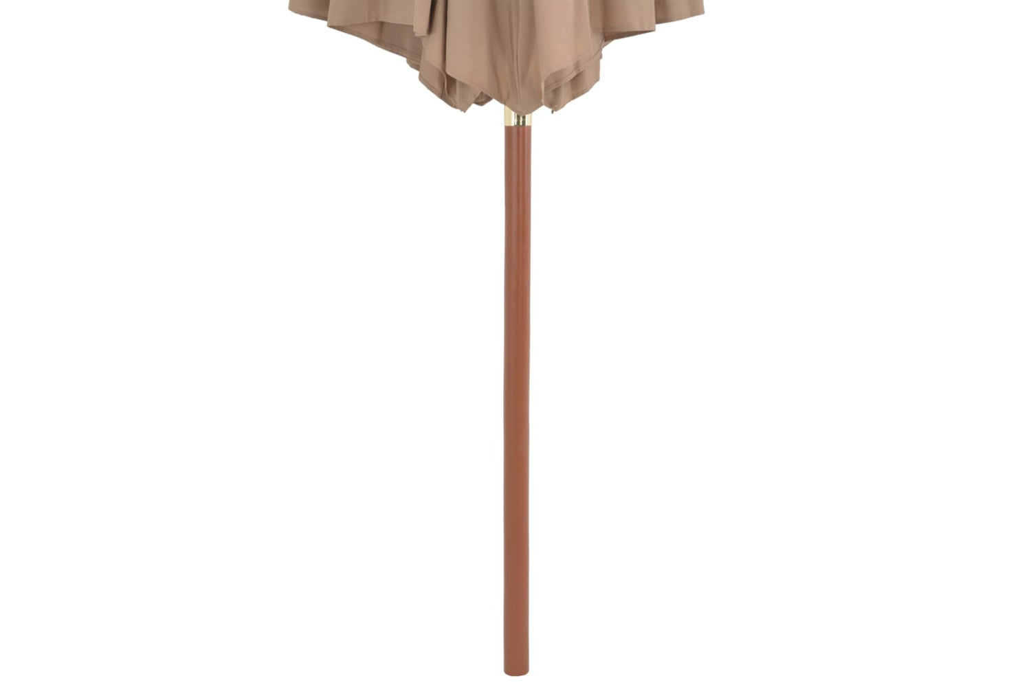 vidaXL 44496 Outdoor Parasol With Wooden Pole 300cm Taupe-4