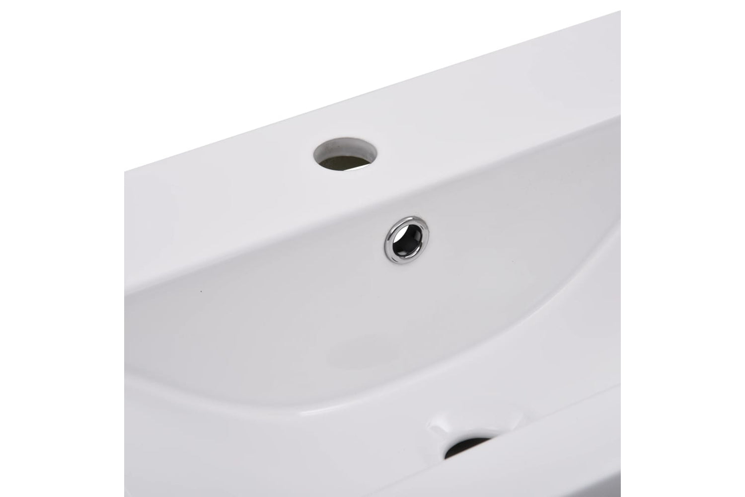 vidaXL 145062 Built-in Basin 81x39.5x18.5cm Ceramic White-5