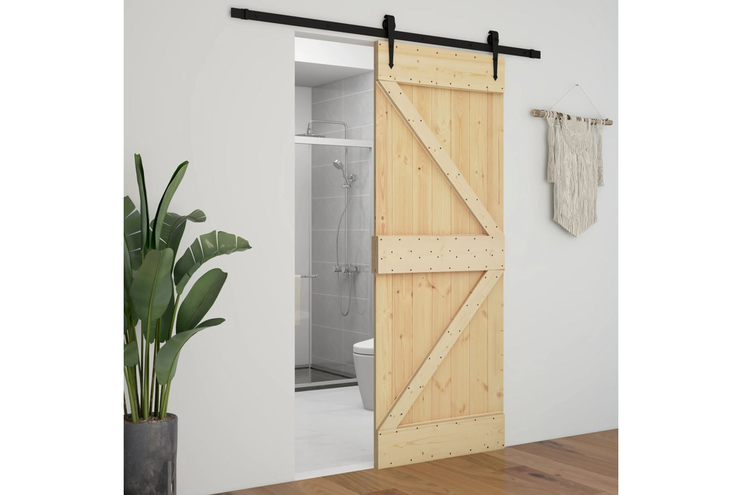 vidaXL 289109 Door 100x210cm Solid Pine Wood-5