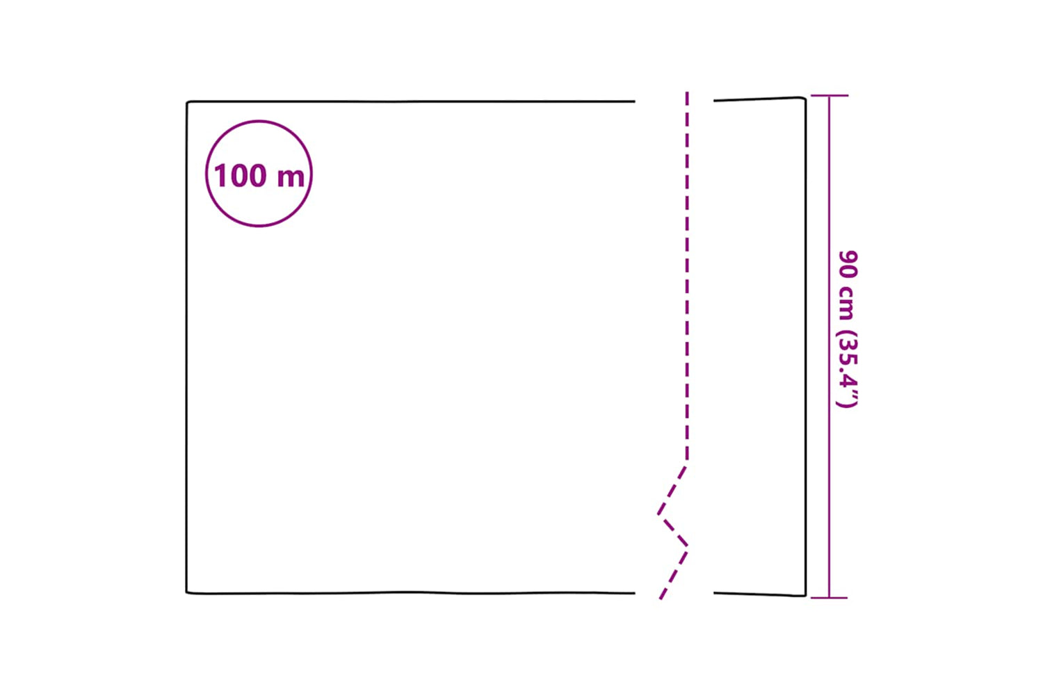 Vidaxl 146109 Frosted Privacy Window Film Adhesive Stripes 0.9x100 M-7