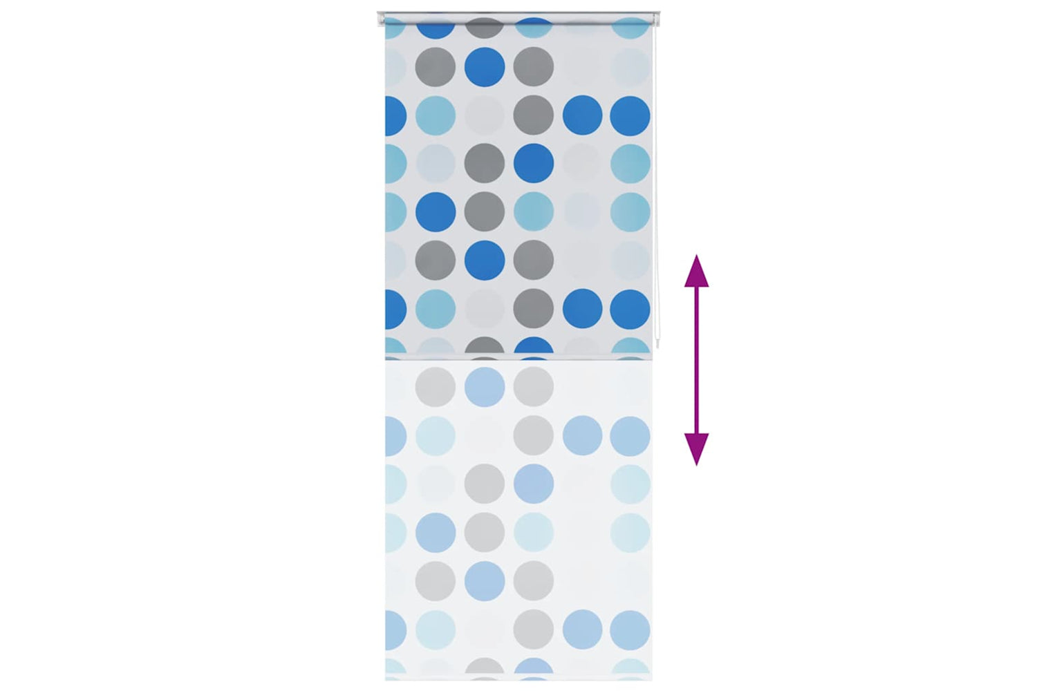 Vidaxl Shower Roller Blind 120x240 Cm Circle-4