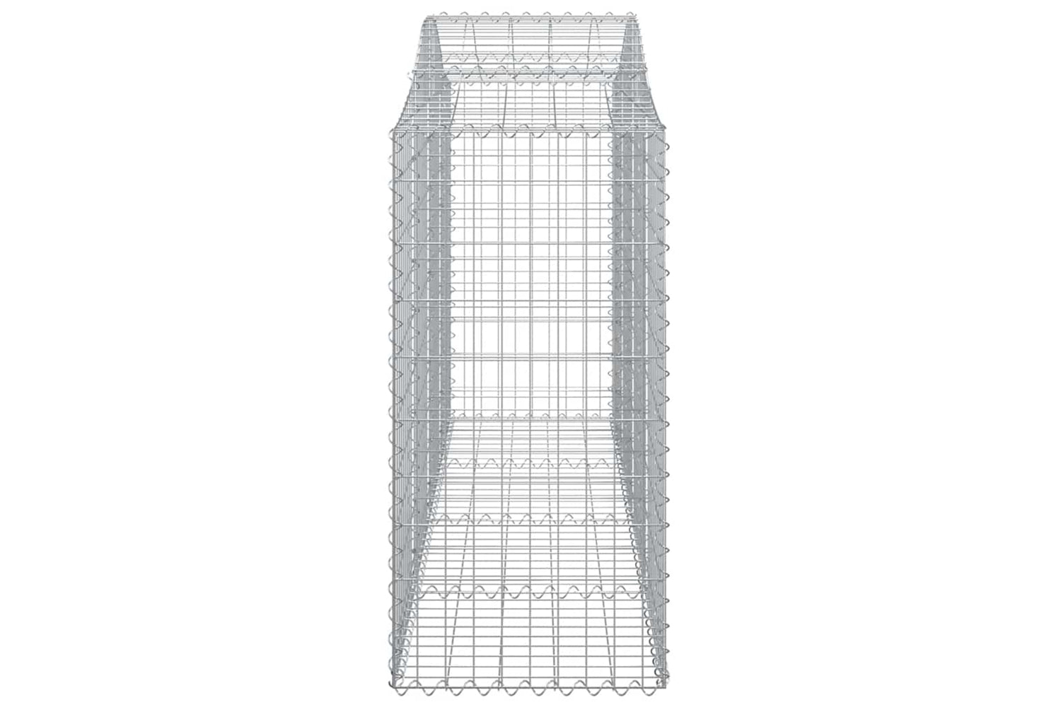 vidaXL 3145669 Arched Gabion Baskets 10 Pcs 200x50x120/140cm Galvanised Iron-4
