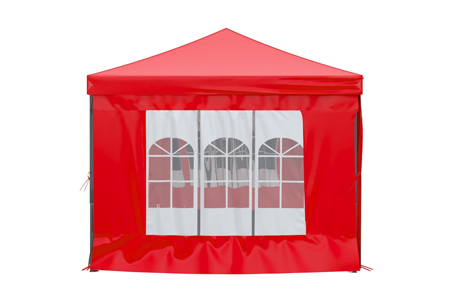 Vidaxl 93548 Folding Party Tent With Sidewalls Red 3x6 M-3