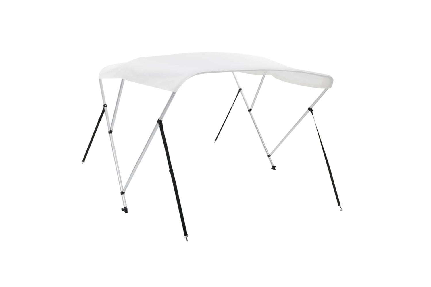 vidaXL 92359 3 Bow Bimini Top White 183x140x137cm-4