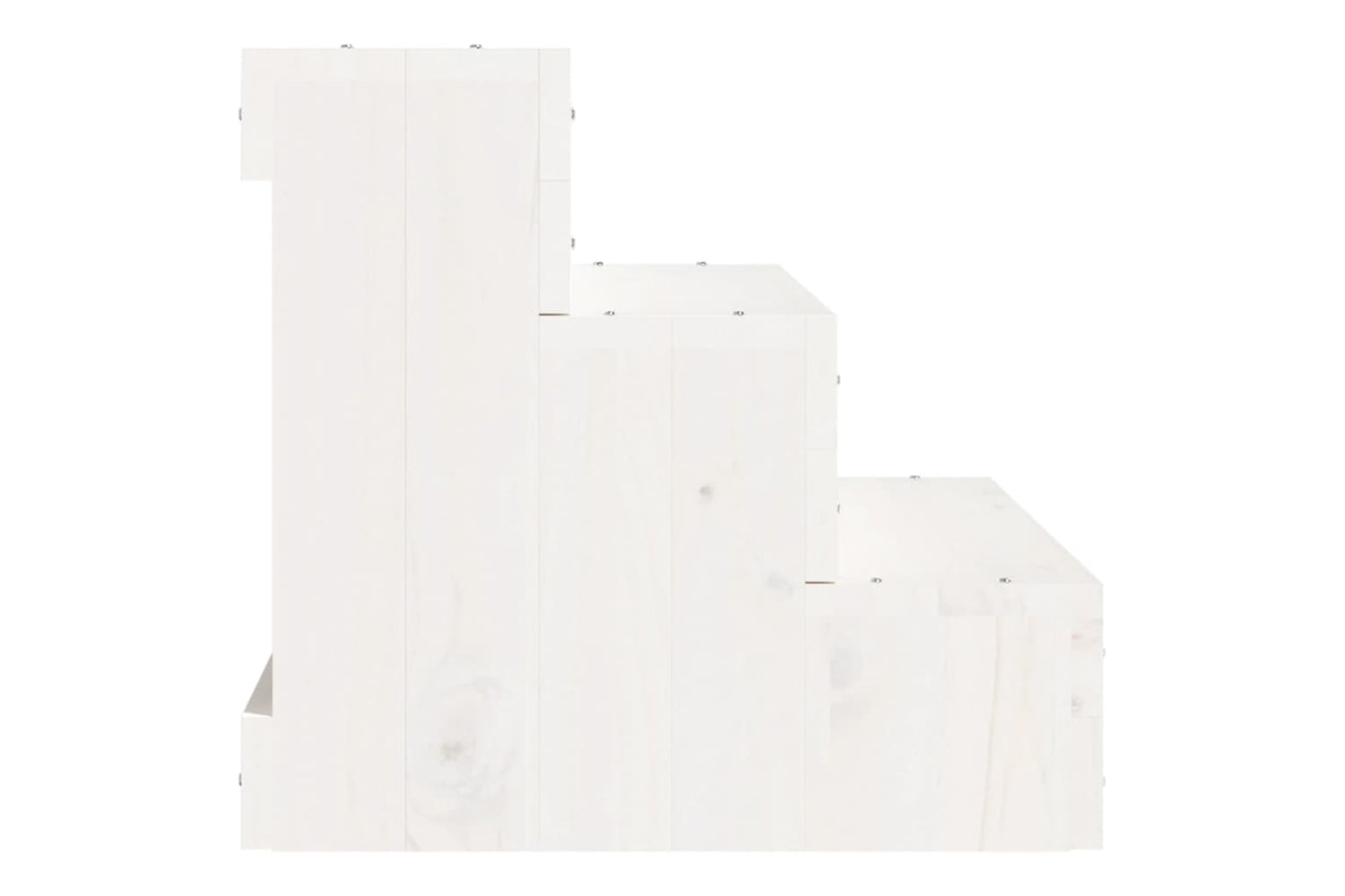 vidaXL 822462 Pet Stair White 40x37.5x35cm Solid Wood Pine-4