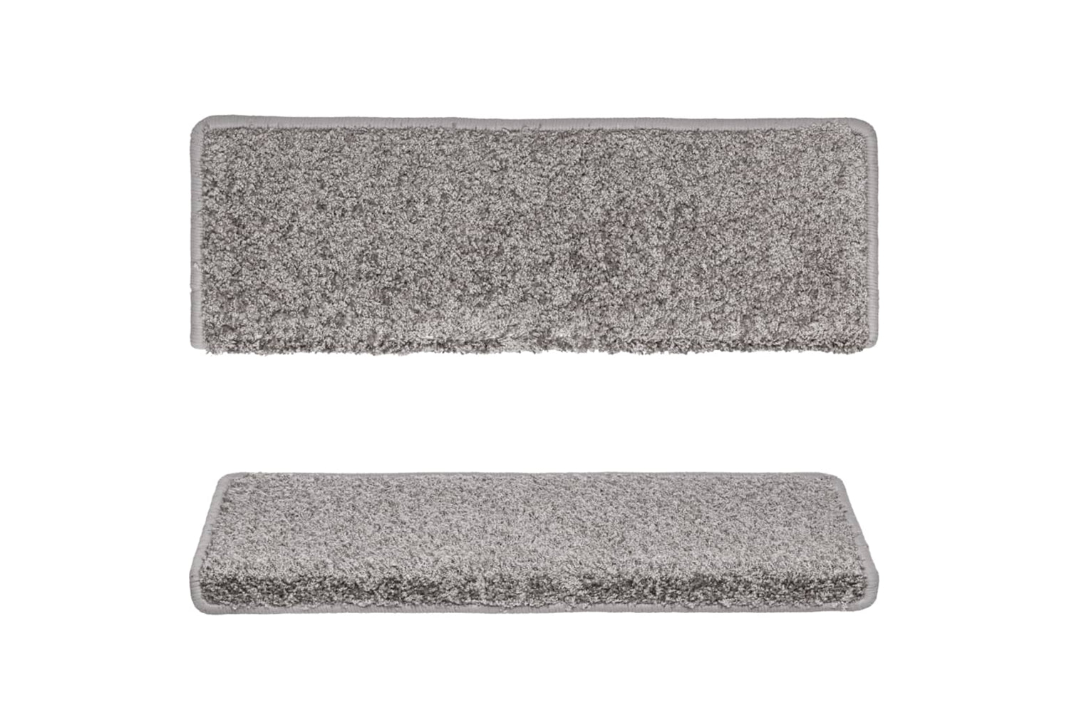 vidaXL Carpet Stair Treads 15 Pcs 65x21x4cm Grey-3