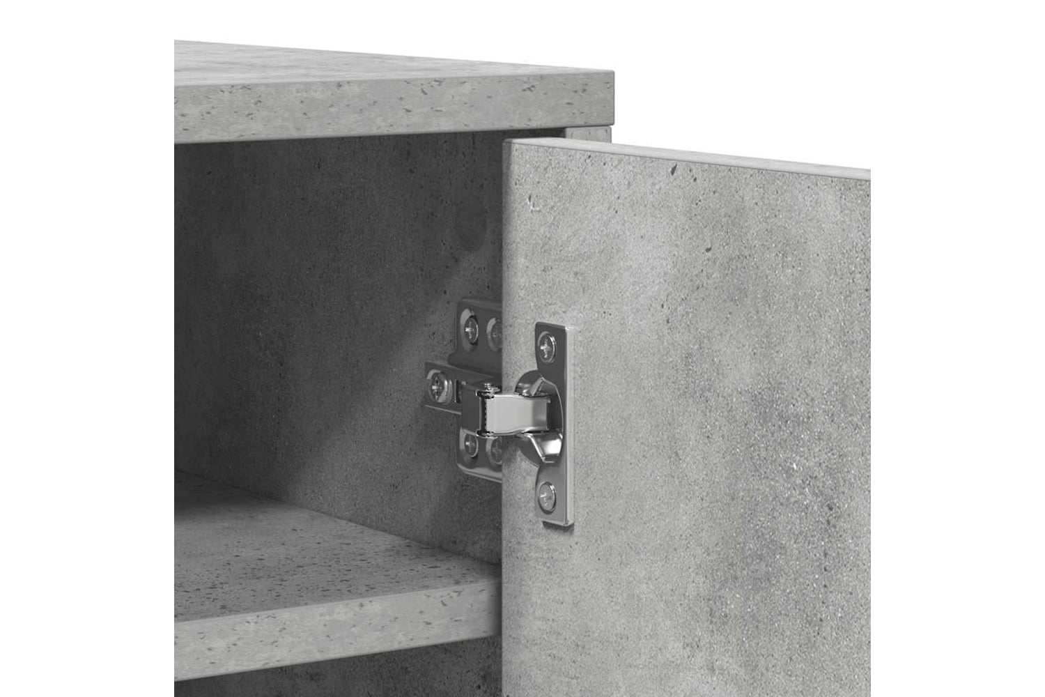 vidaXL Shoe Cabinet Concrete Grey 60x35x92cm Engineered Wood-7