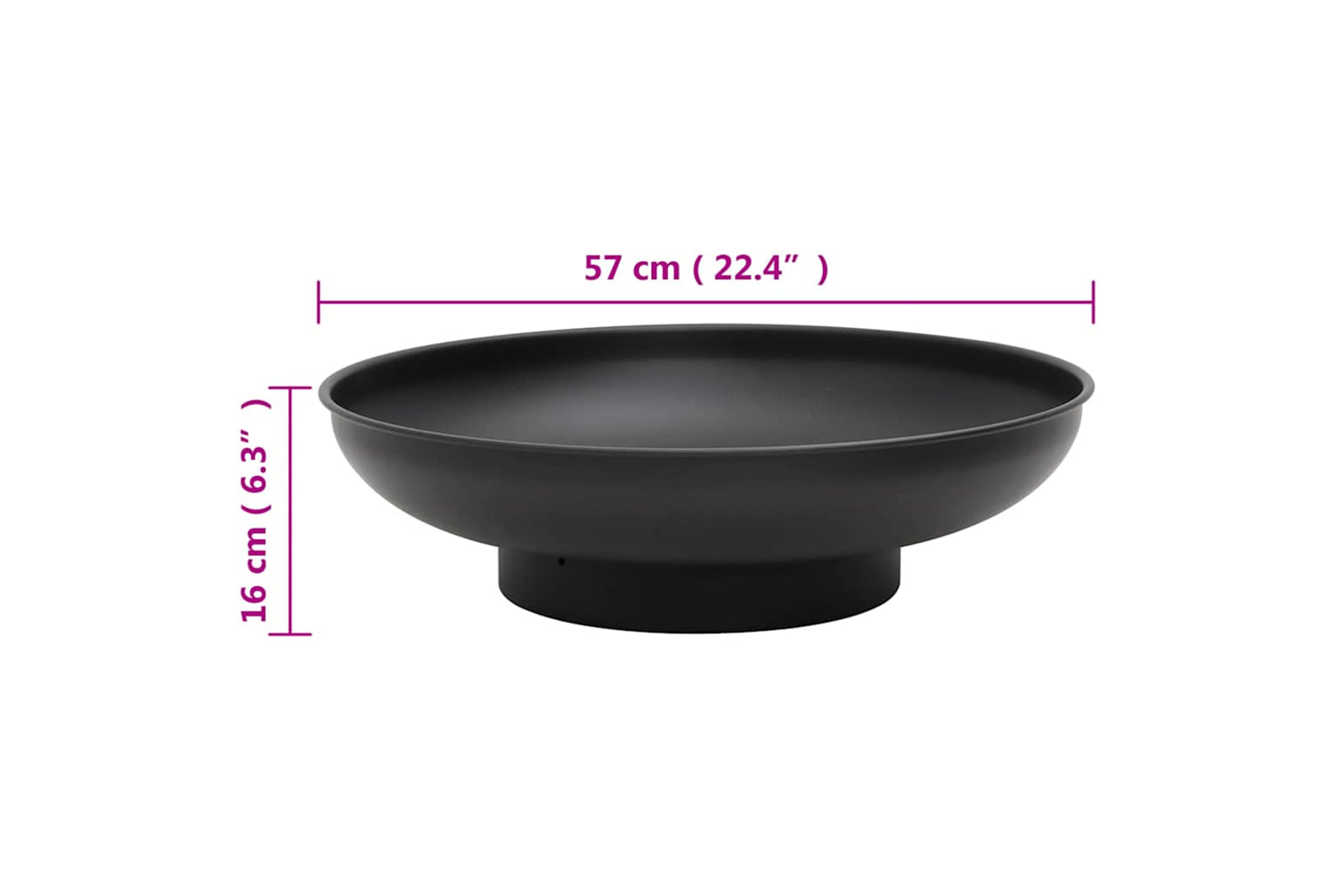 Vidaxl Fire Pit 57 Cm Steel-7