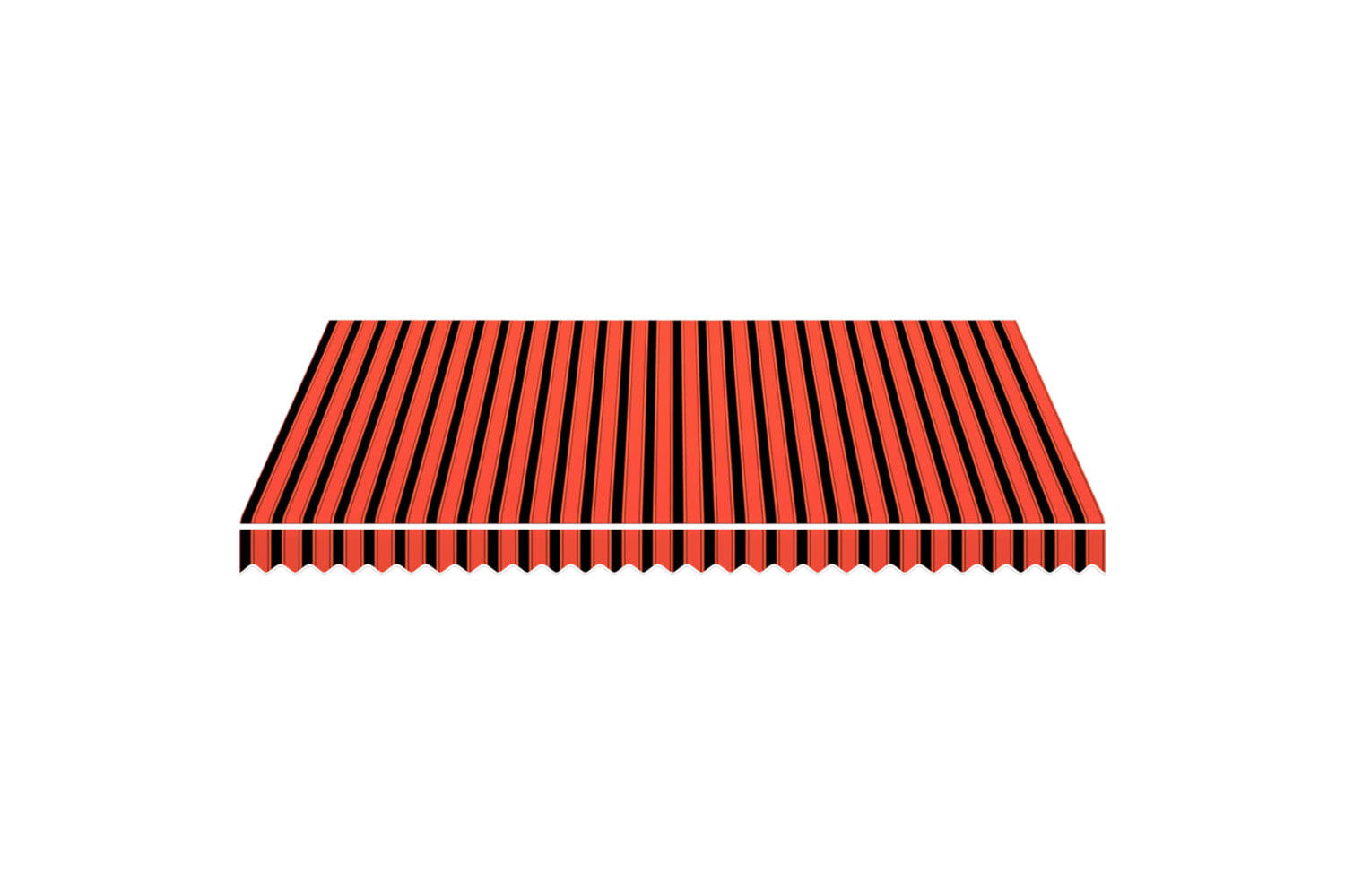 vidaXL Awning Top Sunshade Canvas Orange And Brown 400x300cm-2