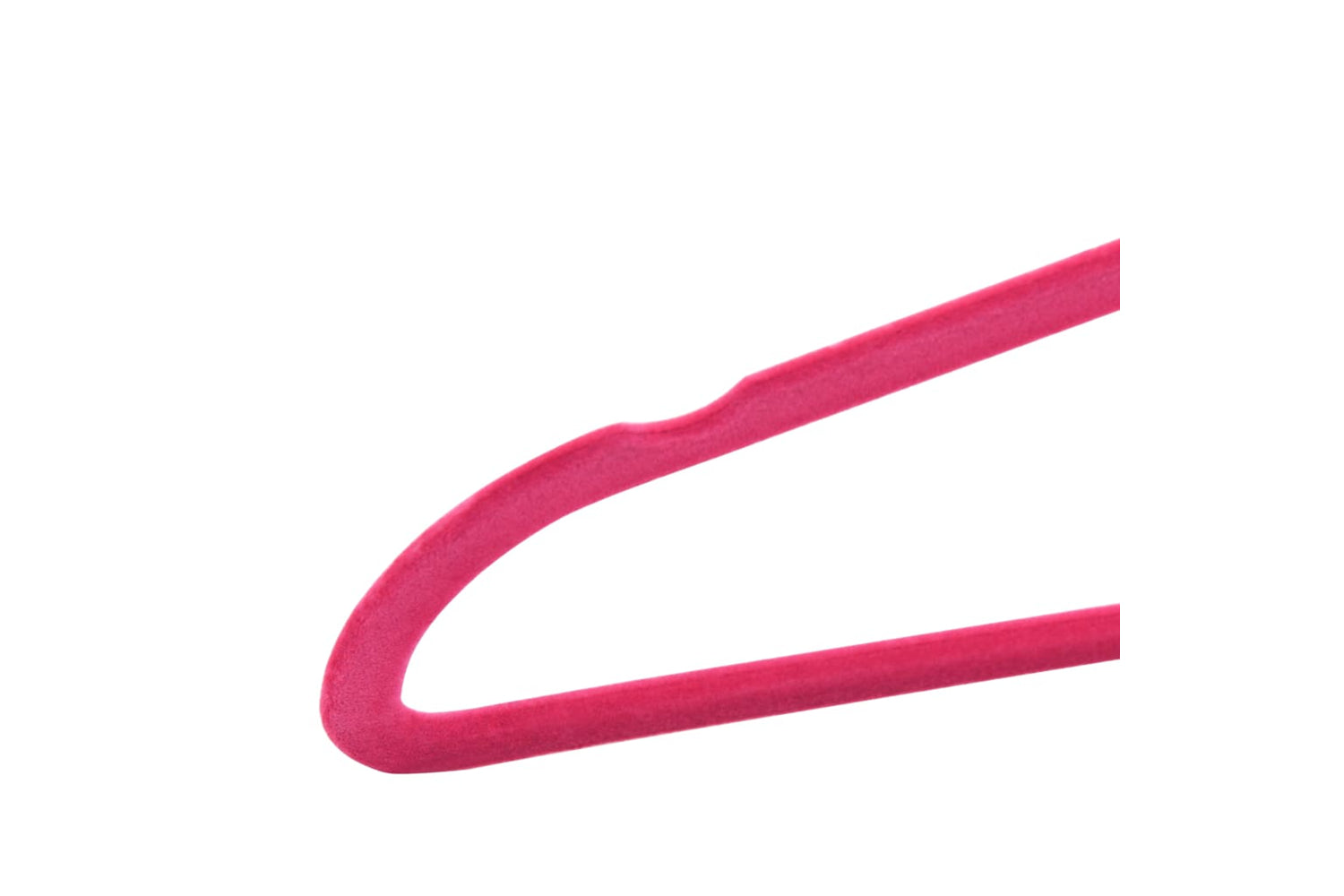 Vidaxl 289924 50 Pcs Clothes Hanger Set Anti-slip Pink Velvet-6