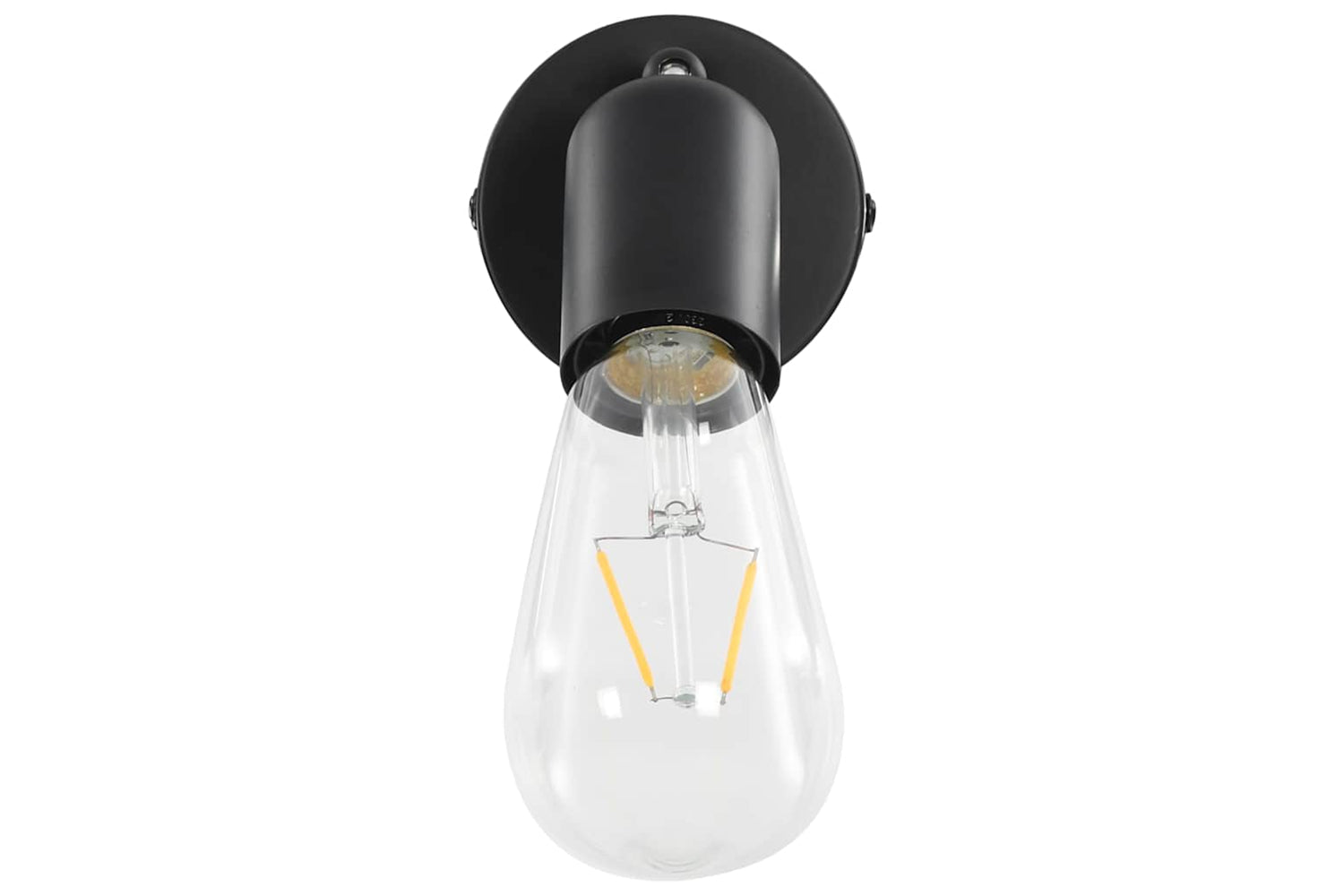 Vidaxl 281411 Spot Lights 2 Pcs With Filament Bulbs 2 W Black E27-6