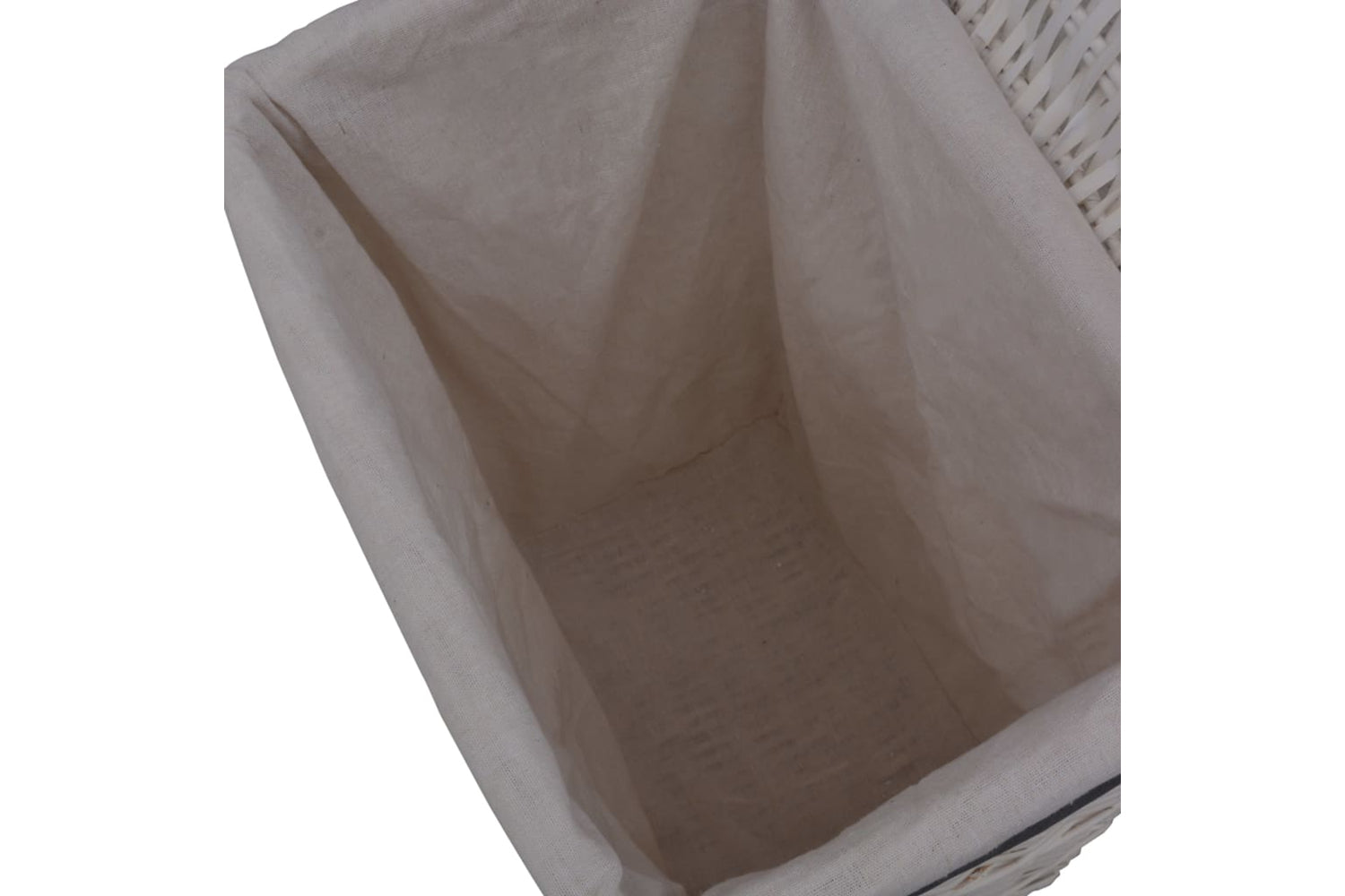 Vidaxl 286978 Laundry Basket White Willow-6
