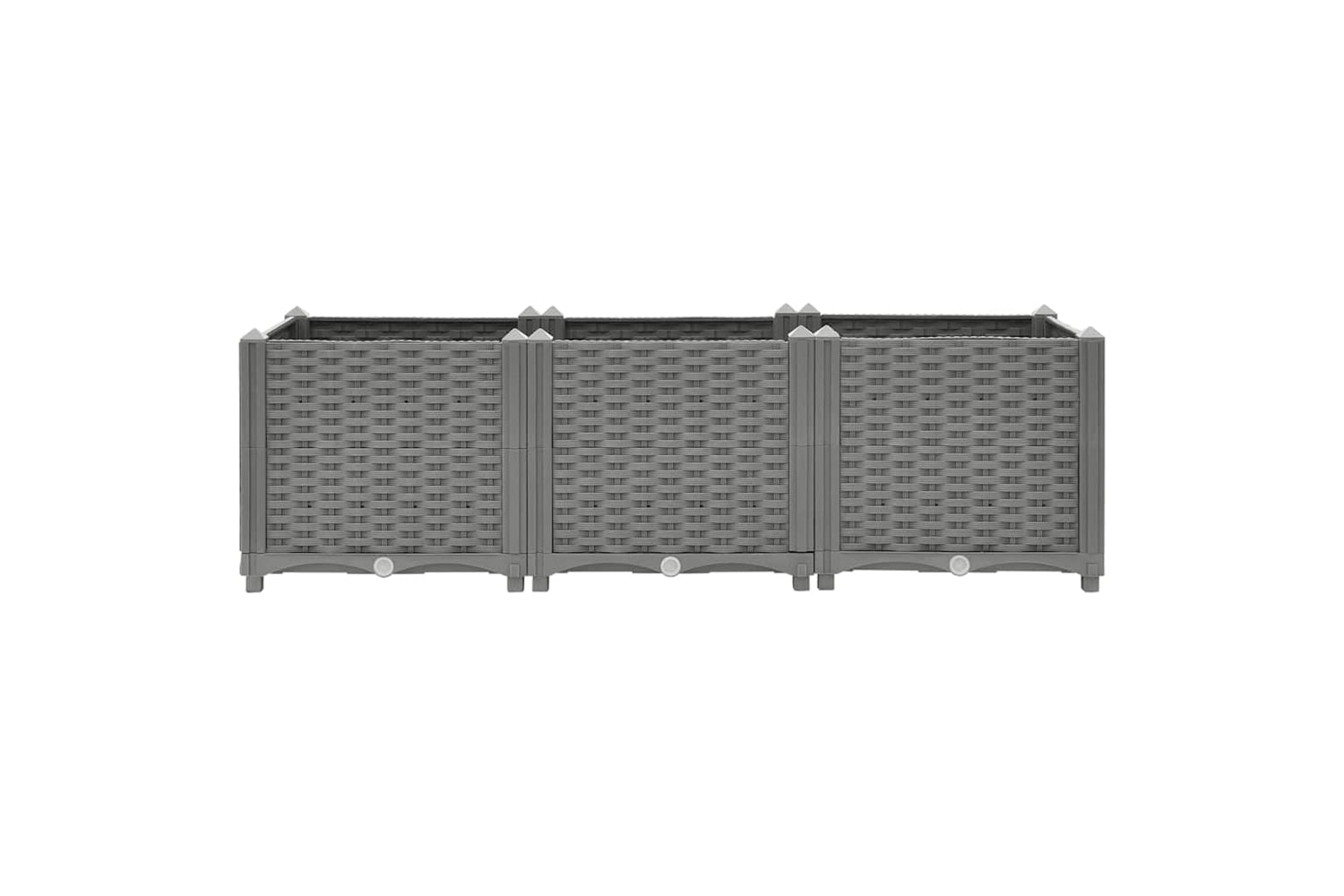 vidaXL Raised Bed 120x40x38cm Polypropylene-4