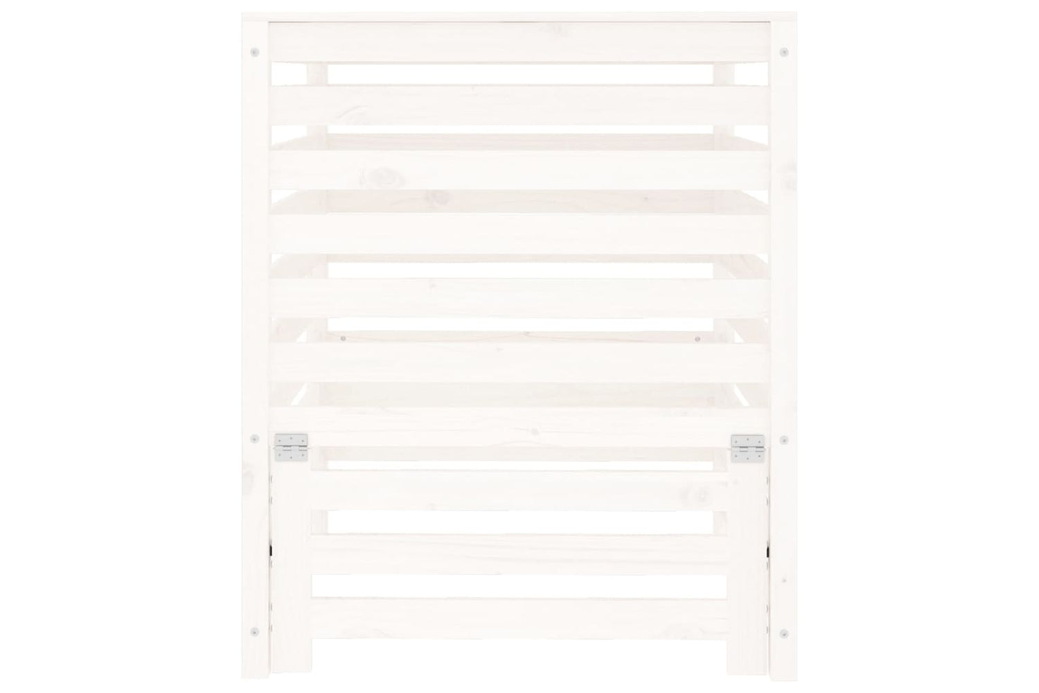 vidaXL 823816 Composter White 82.5x82.5x99.5cm Solid Wood Pine-4