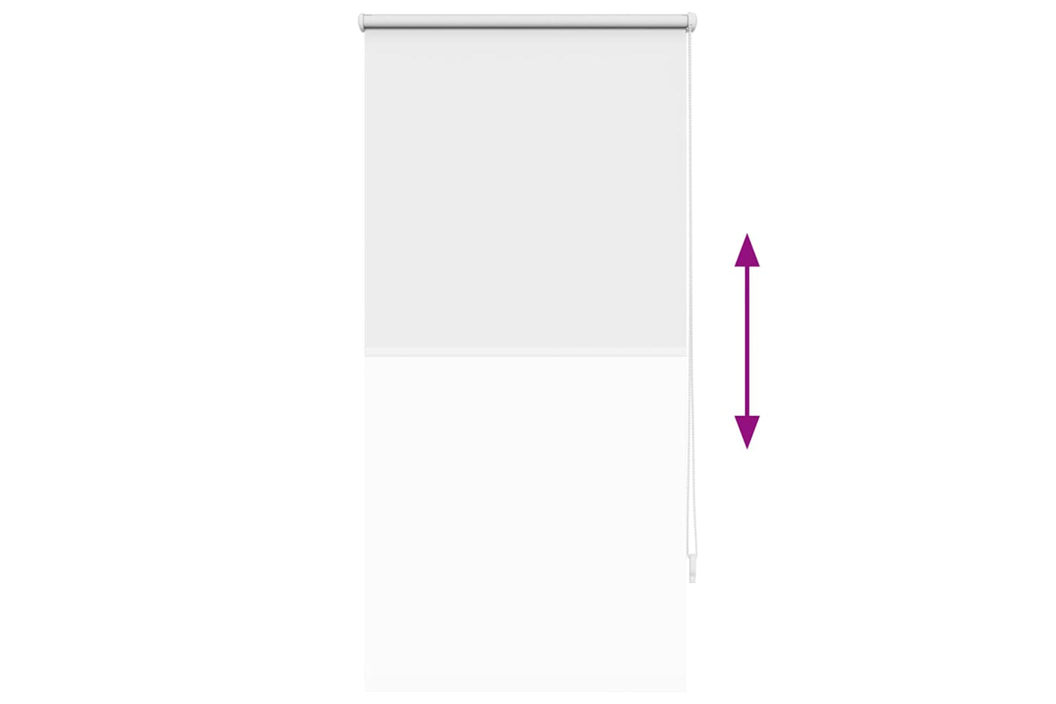 Vidaxl Roller Blind Blackout 60 X 120 Cm White-8