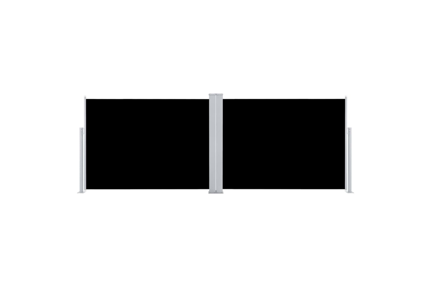 vidaXL 48472 Retractable Side Awning Black 100x1000cm-3