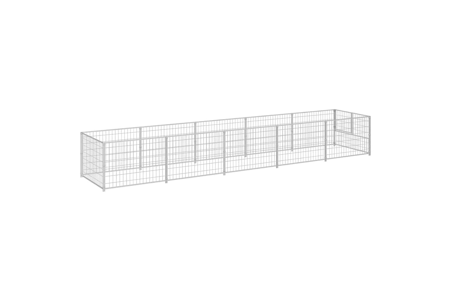 Vidaxl 3082103 Dog Kennel Silver 5 M2 Steel-5