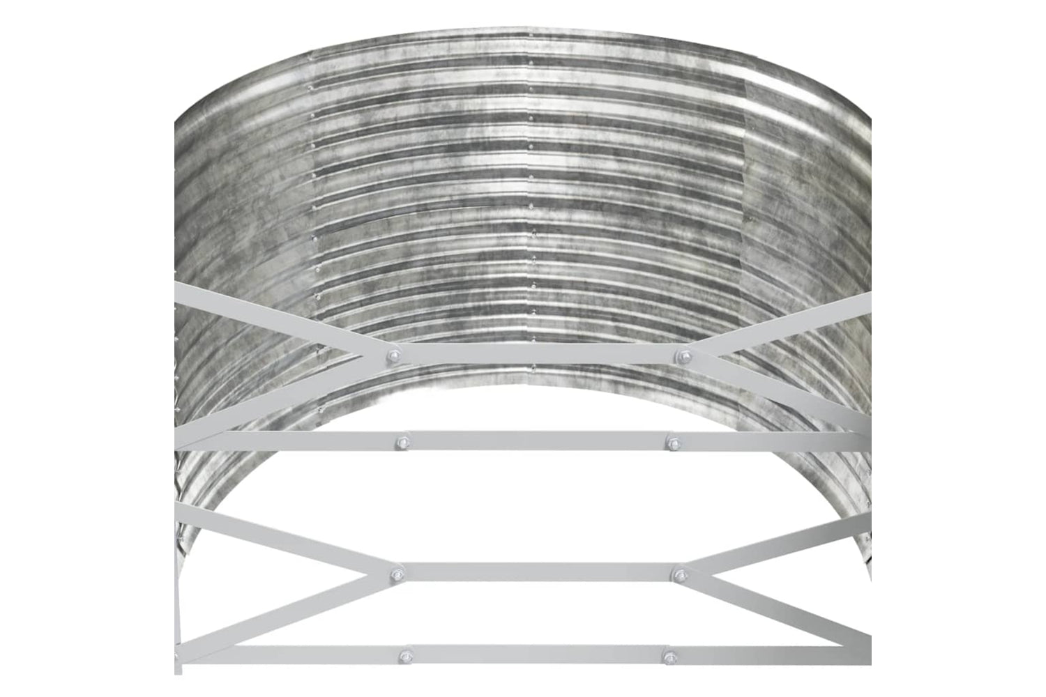 vidaXL 319082 Garden Raised Bed Powder-coated Steel 507x100x68cm Silver-4
