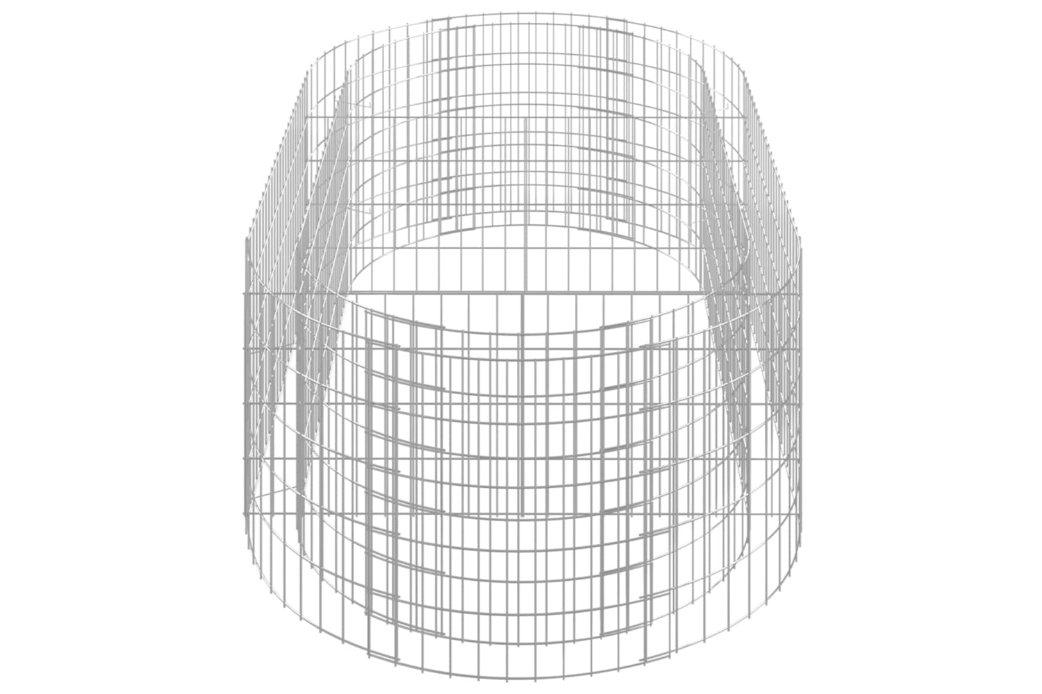 vidaXL 152040 Gabion Raised Bed Galvanised Iron 200x100x50cm-4