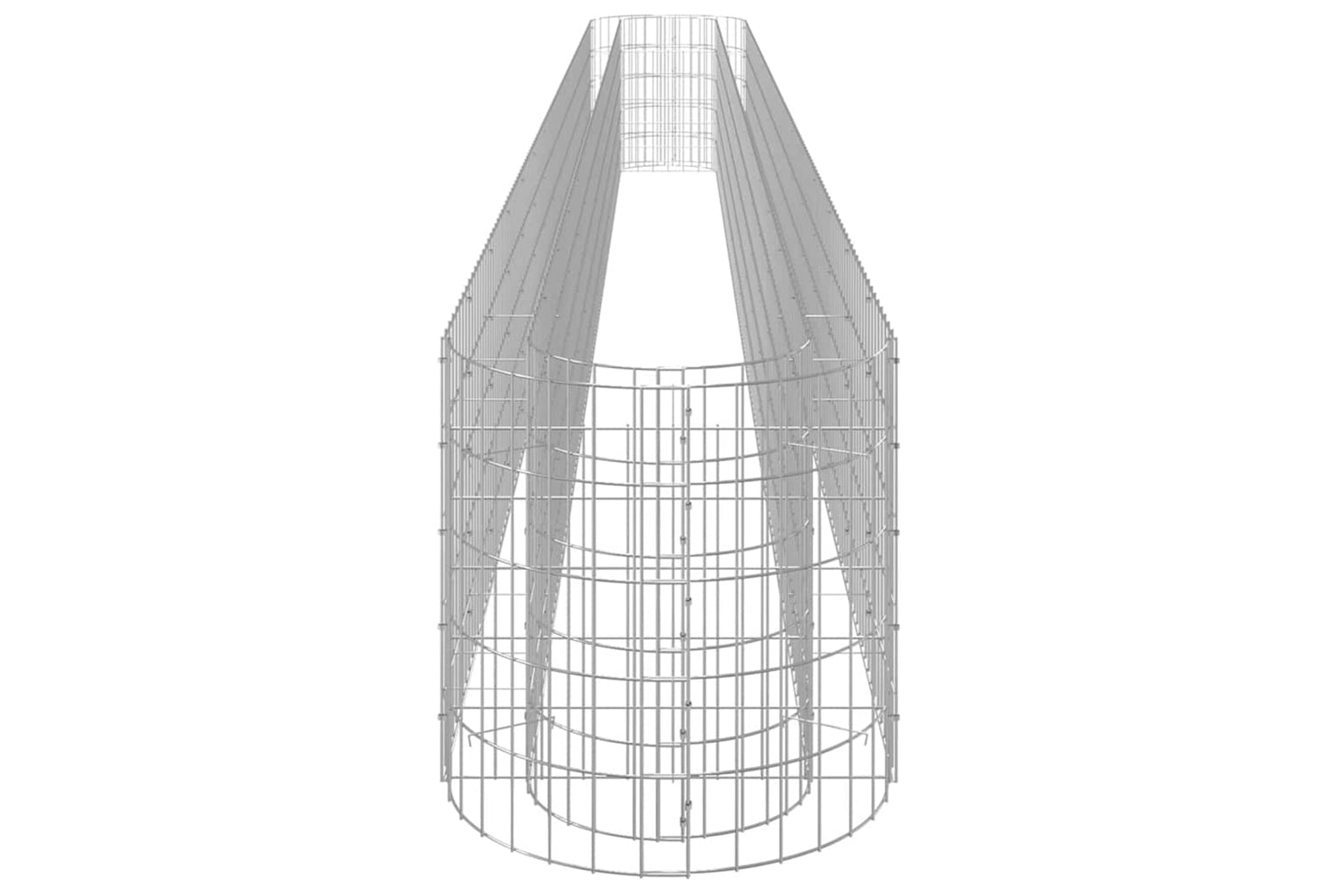 vidaXL 152030 Gabion Raised Bed Galvanised Iron 540x50x50cm-4