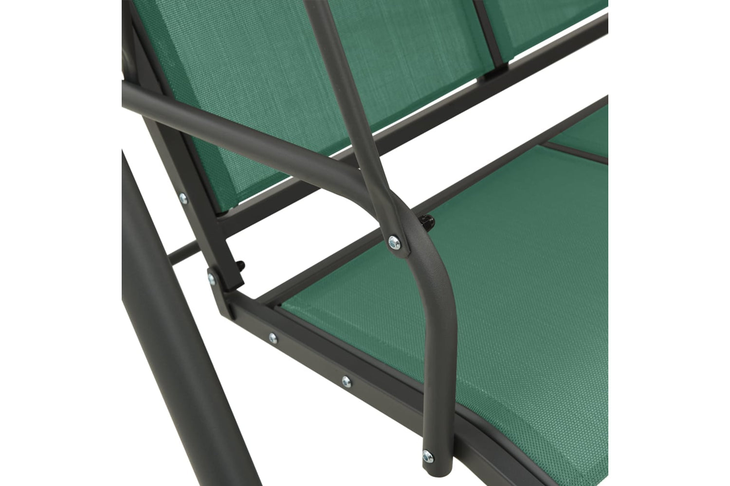 Vidaxl Garden Swing Bench Green 170 Cm Textilene And Steel-6
