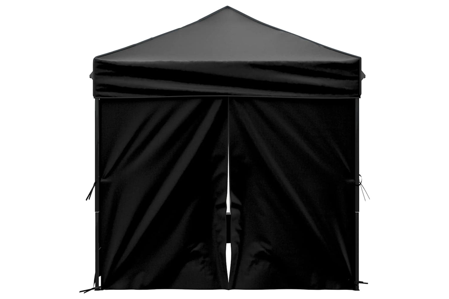 Vidaxl 93504 Folding Party Tent With Sidewalls Black 2x2 M-3