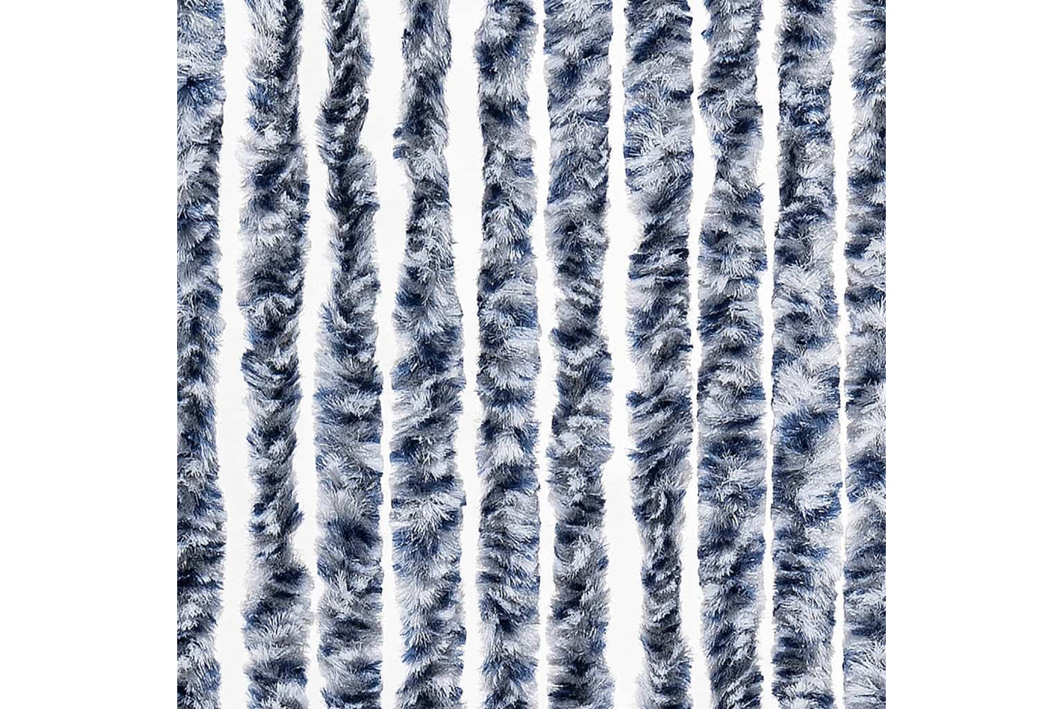 vidaXL Insect Curtain Blue, White And Silver 56x185cm Chenille-5