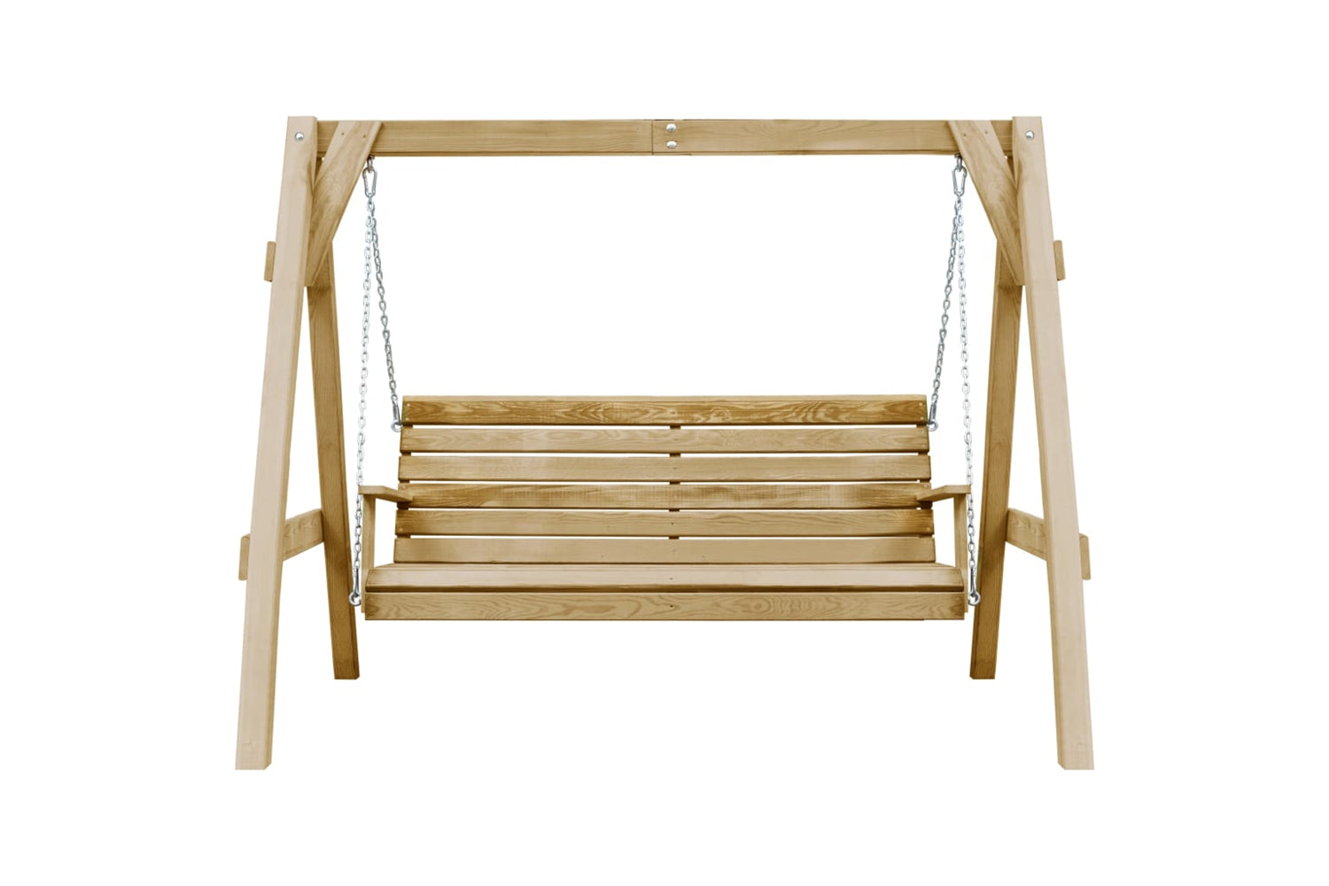 vidaXL Garden Swing Bench Impregnated Pinewood 205x150x157cm-2