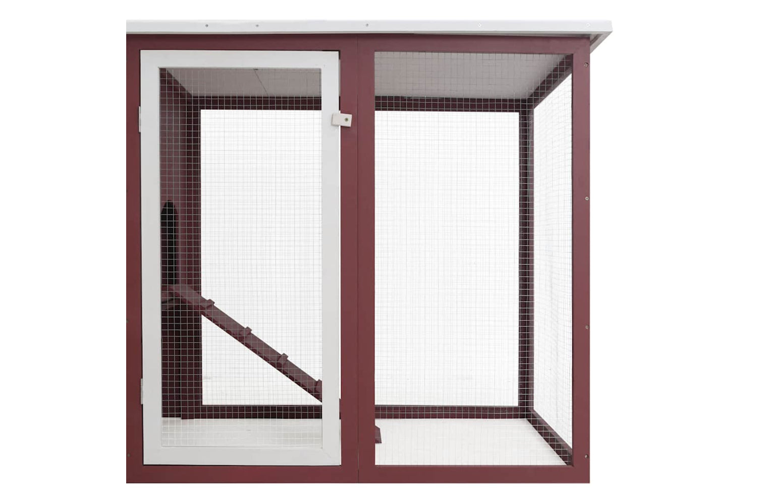 Vidaxl 170847 Outdoor Chicken Cage Hen House With 1 Egg Cage Brown Wood-5