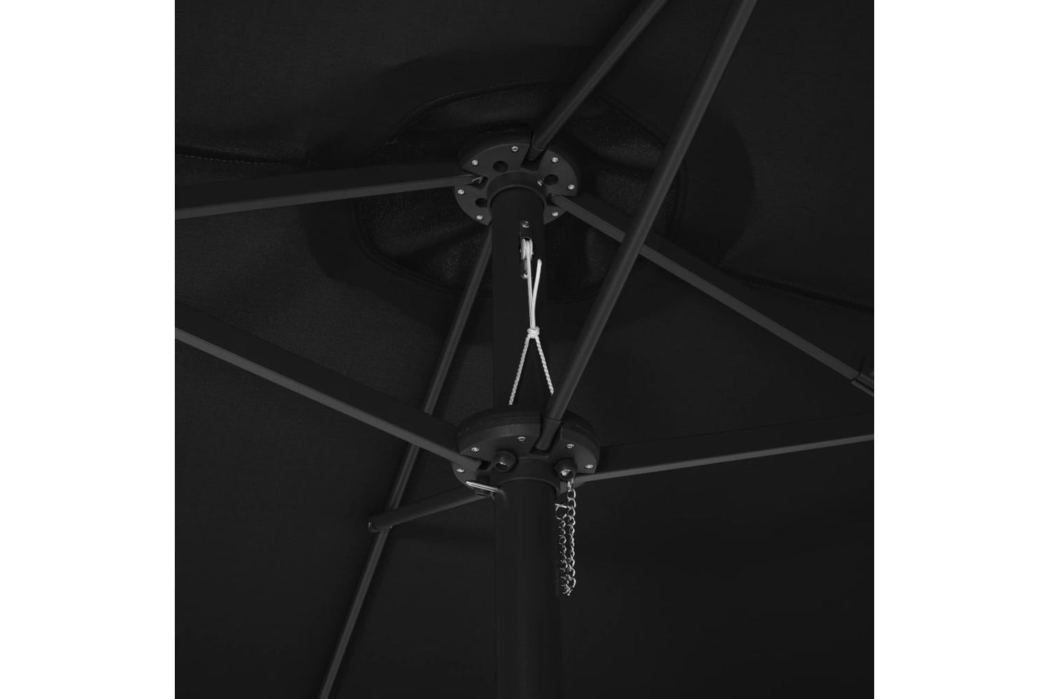 vidaXL 47302 Outdoor Parasol With Aluminium Pole 460x270cm Black-5