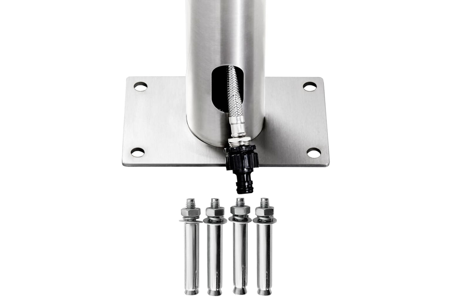 vidaXL 315941 Garden Shower 225cm Stainless Steel-9