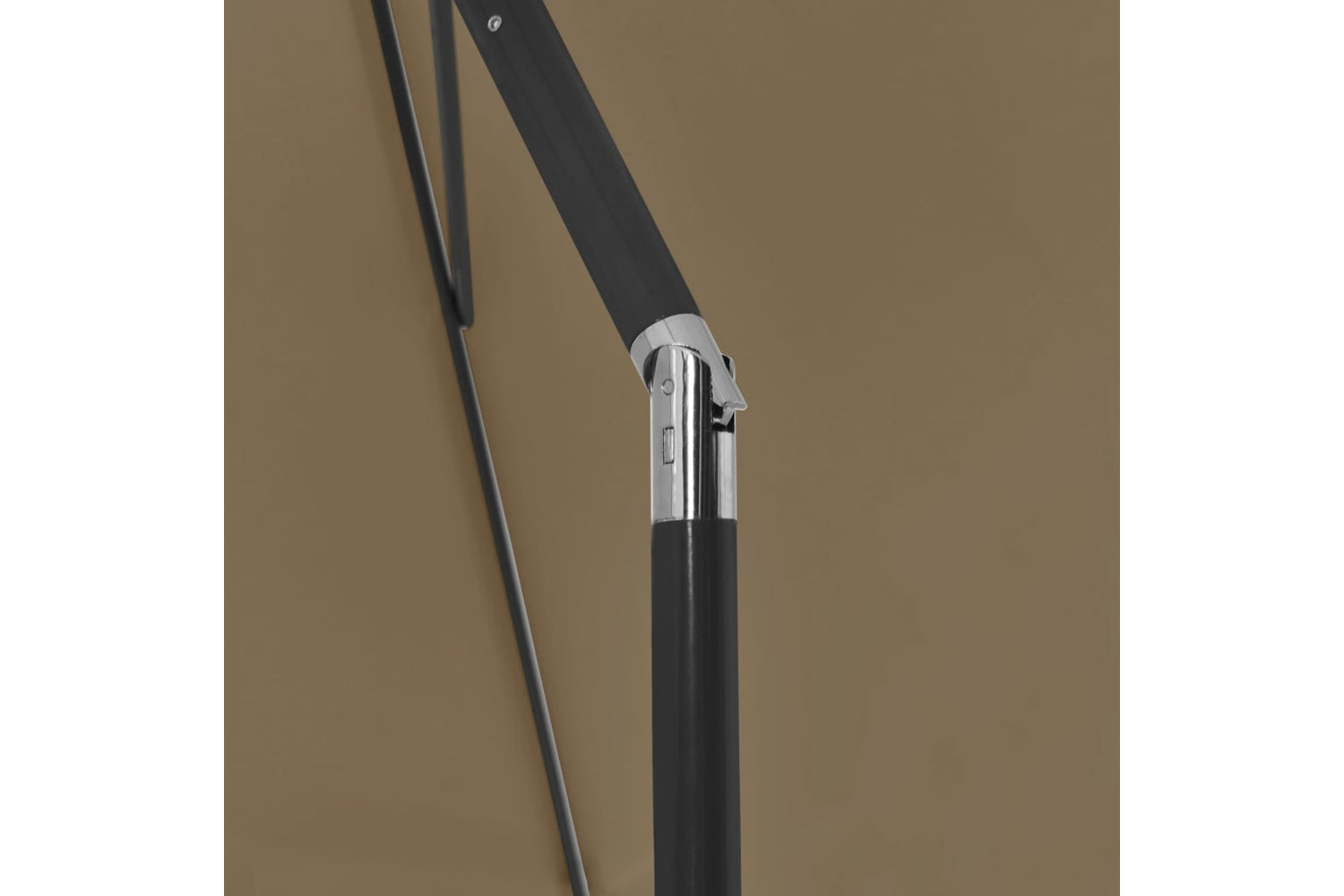 vidaXL 314722 Beach Umbrella Taupe 180x120cm-6