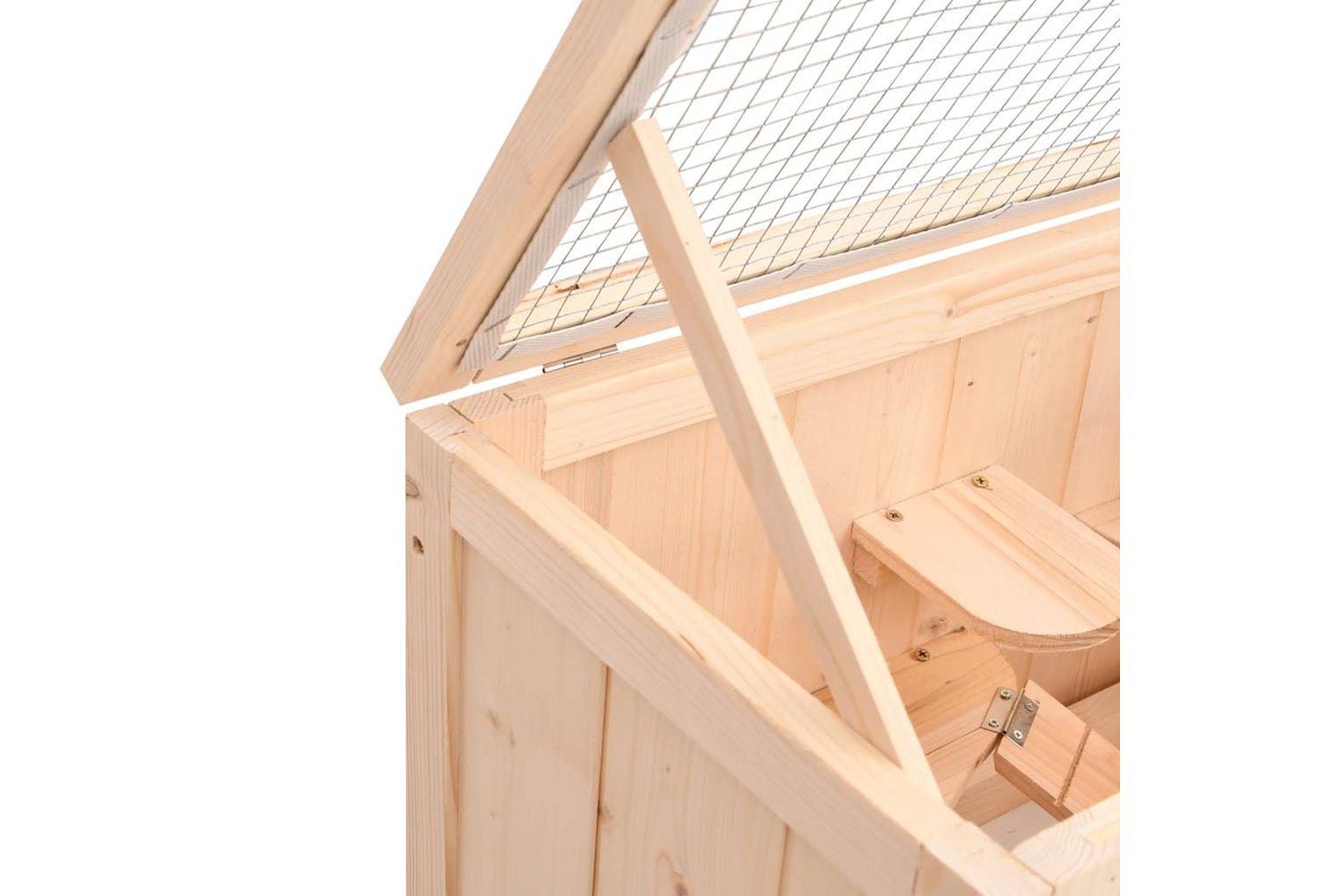 vidaXL 172377 Hamster Cage 60x30x35cm Solid Wood Fir-8