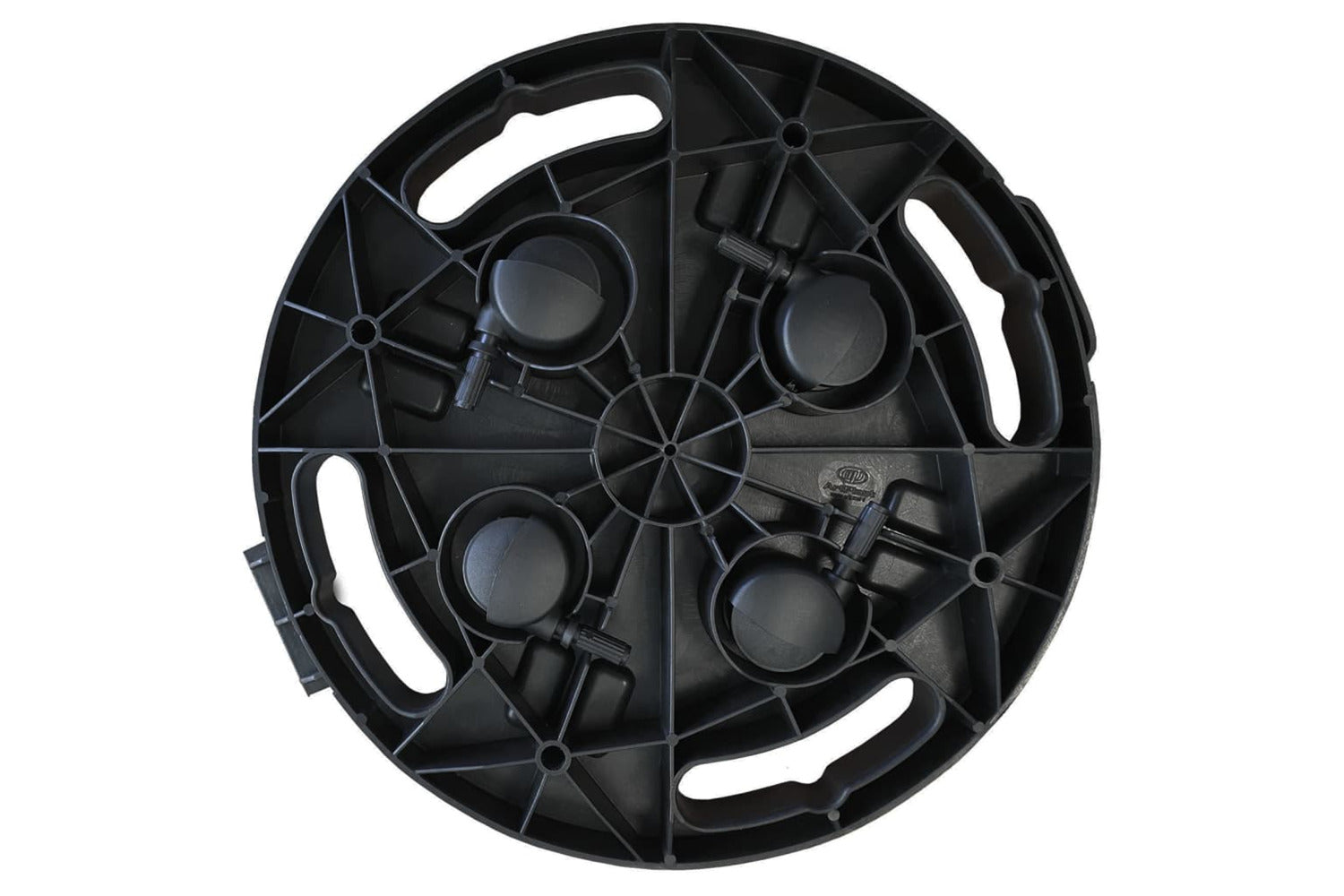 Vidaxl Plant Trolleys With Wheels 3 Pcs Diameter 30 Cm Black 170 Kg-7