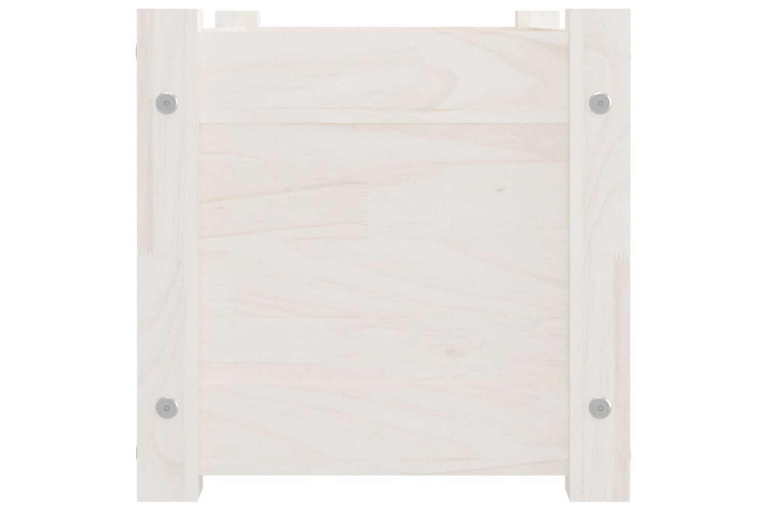 vidaXL 810707 Garden Planters 2 Pcs White 60x31x31cm Solid Pinewood-4