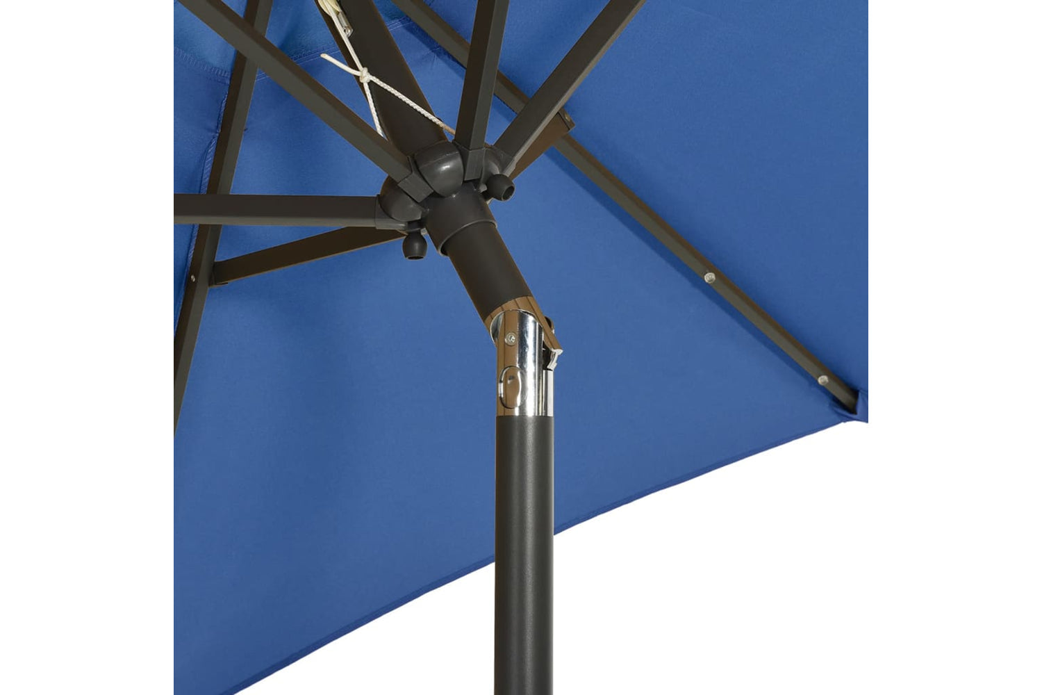 Vidaxl 313564 Parasol With Led Lights Azure Blue 200x211 Cm Aluminium-6