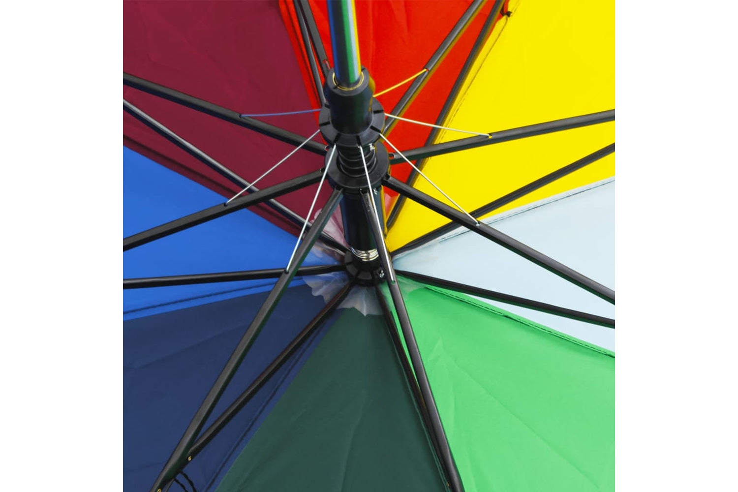 vidaXL 149143 Automatic Folding Umbrella Multicolour 124cm-6