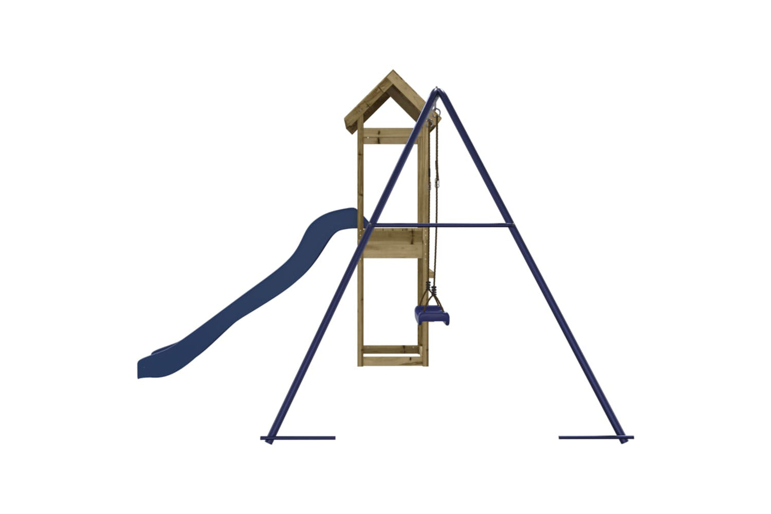 Vidaxl 3155857 Playhouse With Slide Swing Impregnated Wood Pine-6