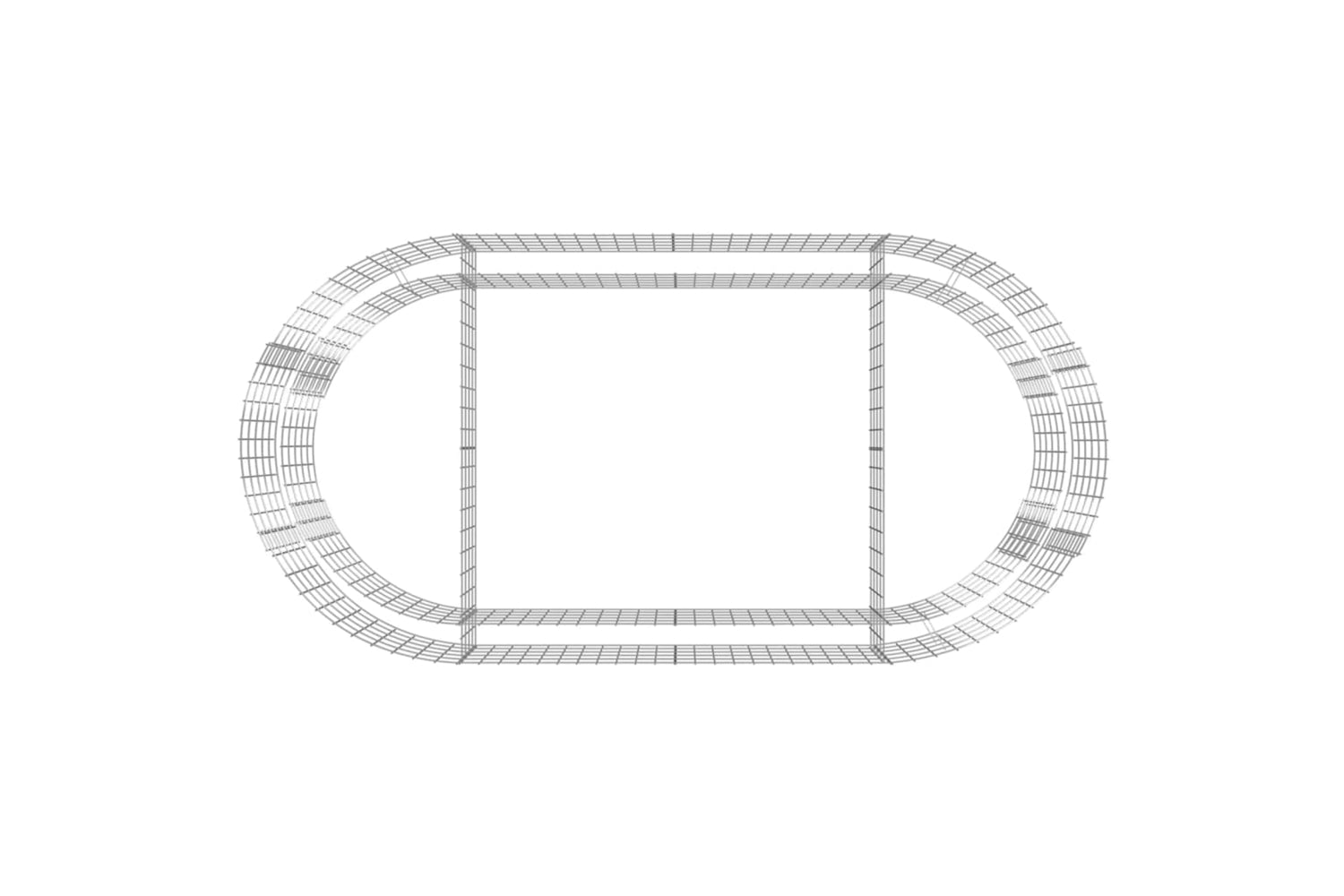 vidaXL 152040 Gabion Raised Bed Galvanised Iron 200x100x50cm-5