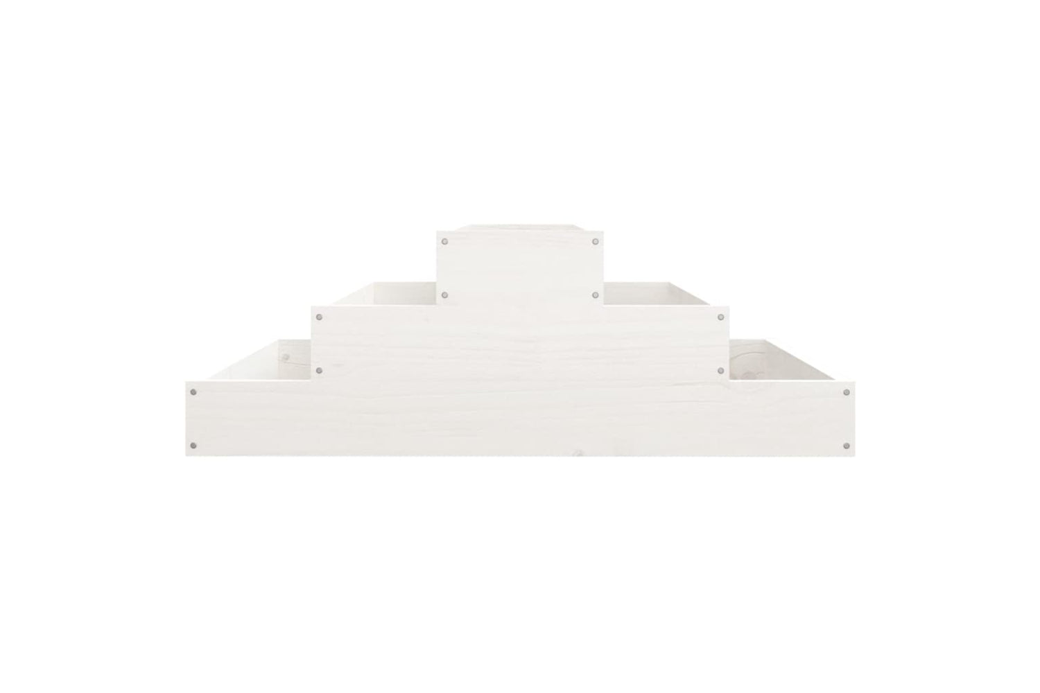 vidaXL 823893 Planter White 80x80x27cm Solid Wood Pine-4
