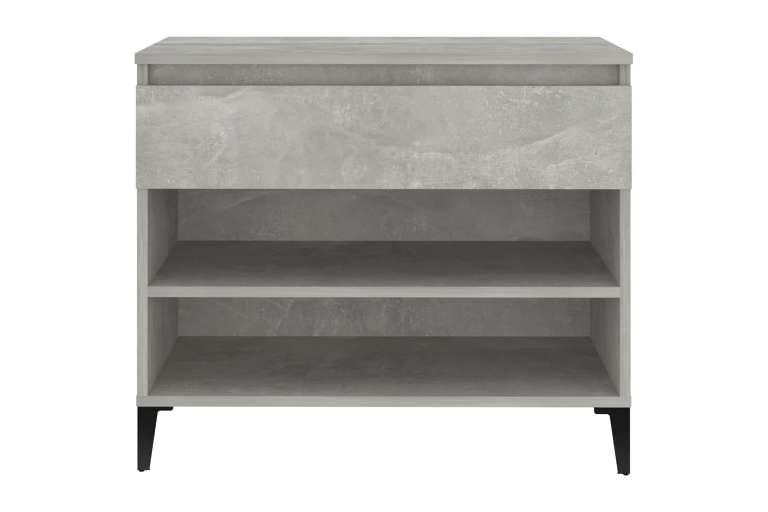vidaXL 819768 Shoe Cabinet Concrete Grey 70x36x60cm Engineered Wood-6