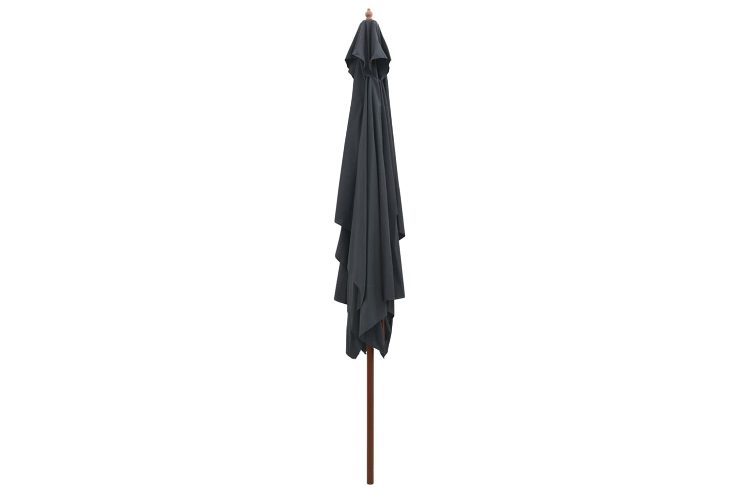vidaXL 44513 Outdoor Parasol With Wooden Pole 200x300cm Anthracite-3