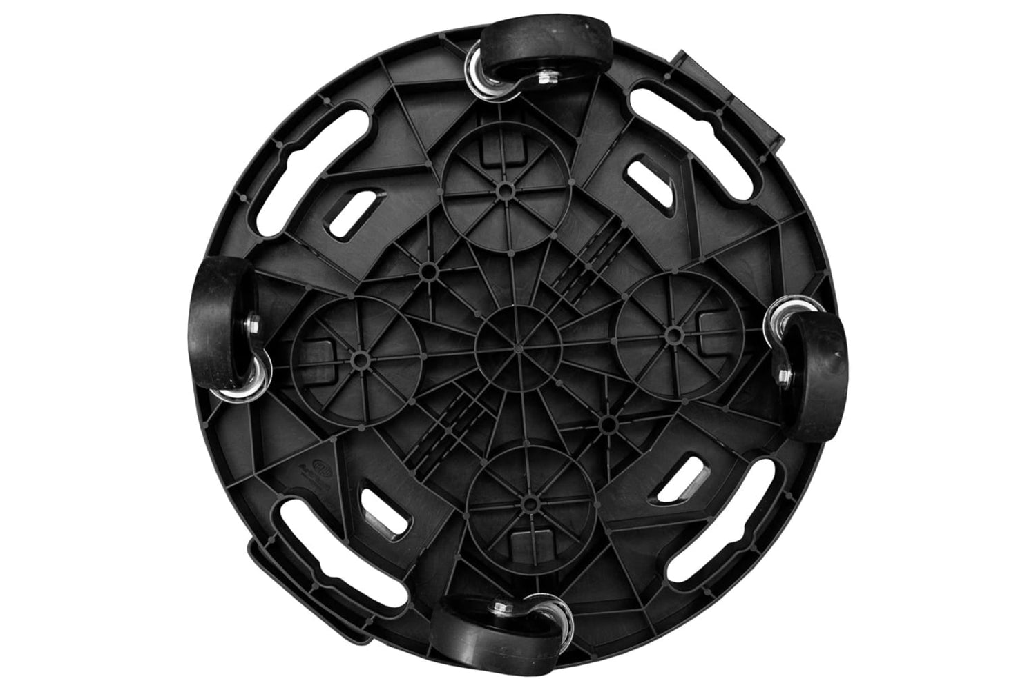 Vidaxl Plant Trolleys With Wheels 5 Pcs Diameter 40 Cm Black 275 Kg-5