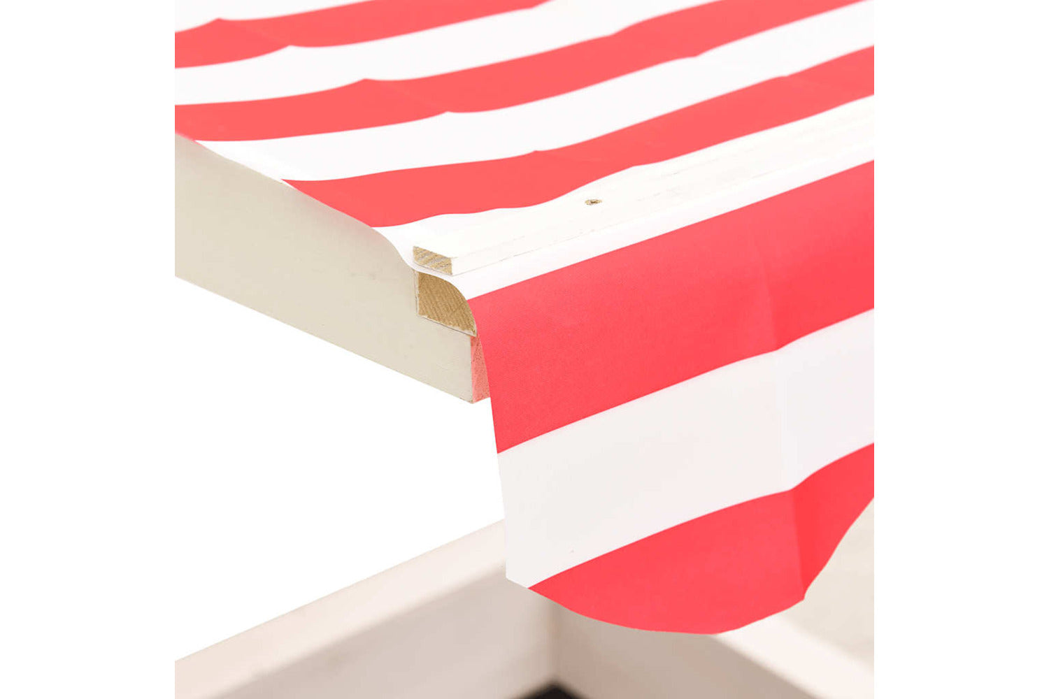 Vidaxl Sandbox With Adjustable Roof Fir Wood White And Red Uv50-5