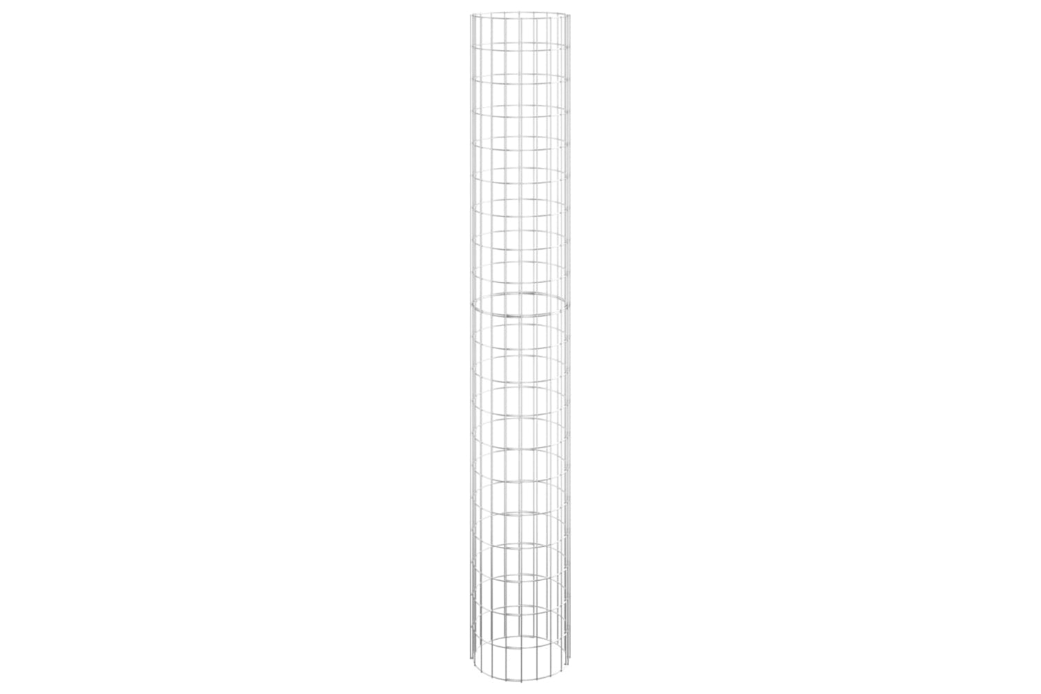 vidaXL 152022 Circular Gabion Raised Beds 3 Pcs Galvanised Steel ÃƒÂƒÃ‚Â˜30x200cm-3