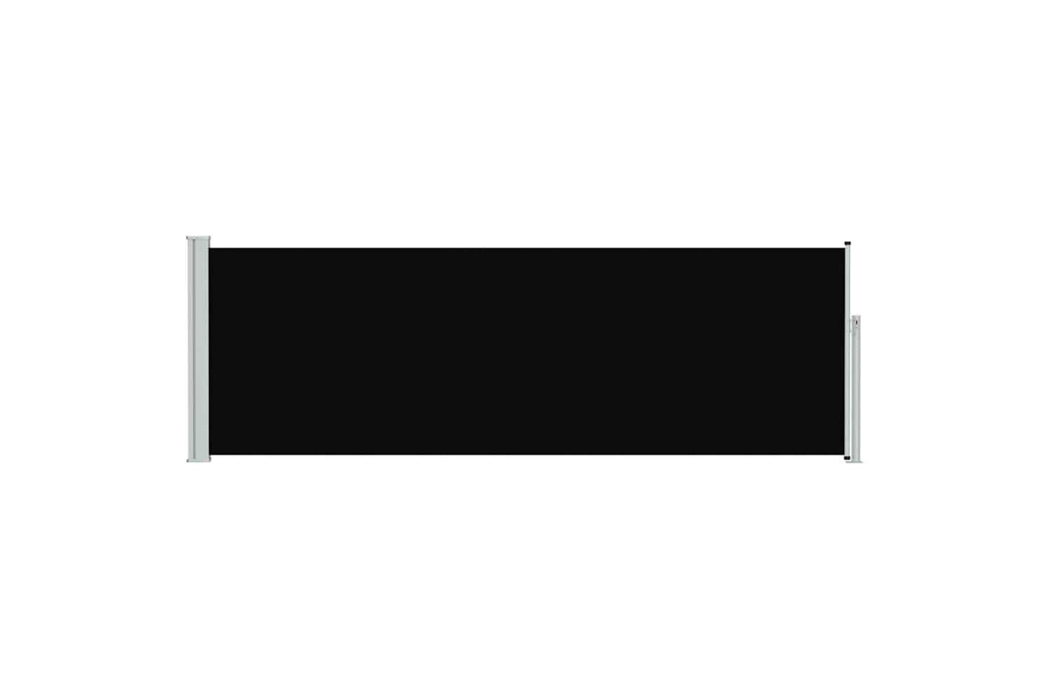 vidaXL 48370 Patio Retractable Side Awning 100x300cm Black-3