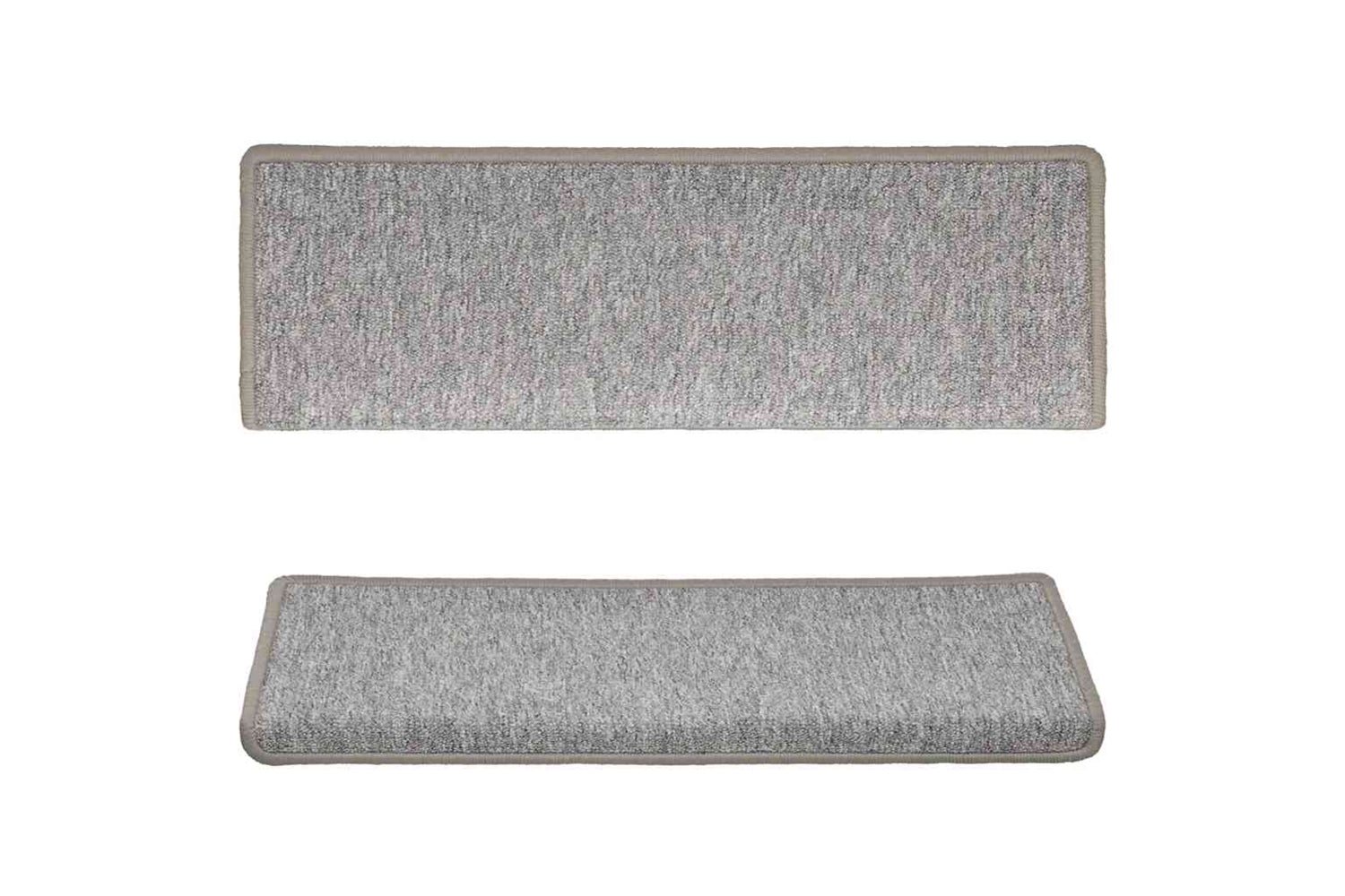 vidaXL Carpet Stair Treads 15 Pcs 65x21x4cm Light Grey-3