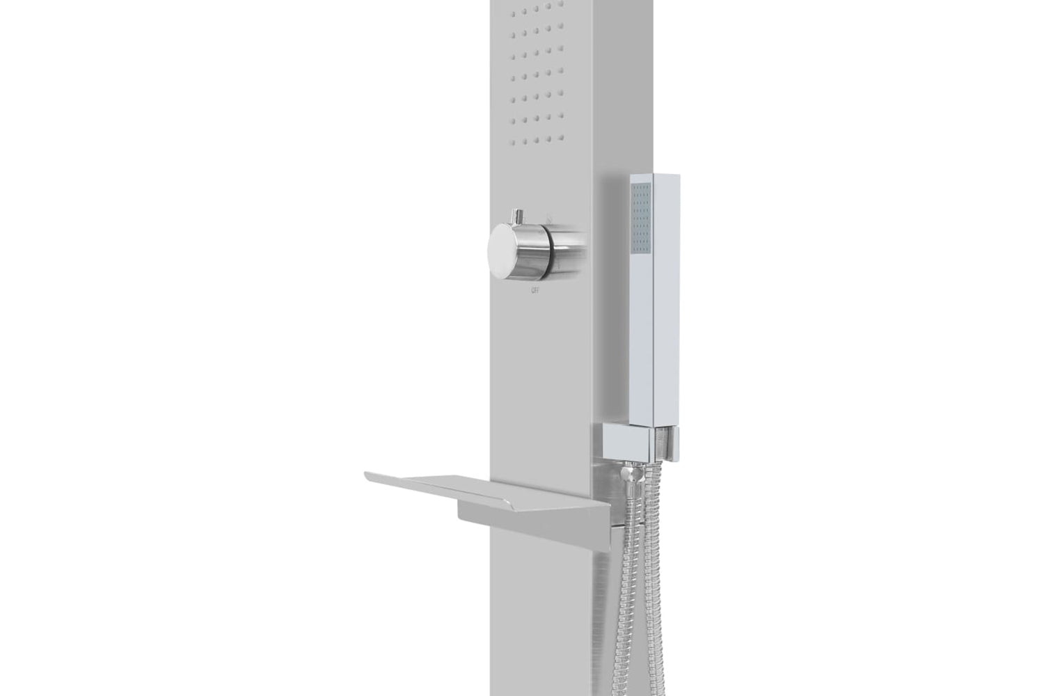 Vidaxl 3051294 Outdoor Shower With Tray Wpc Stainless Steel-7